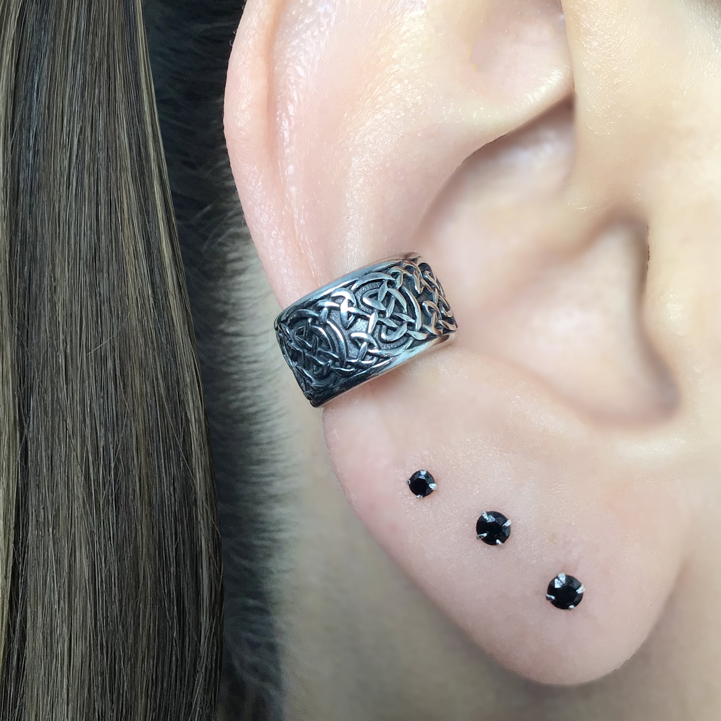 Celtic braid ear cuff no piercing