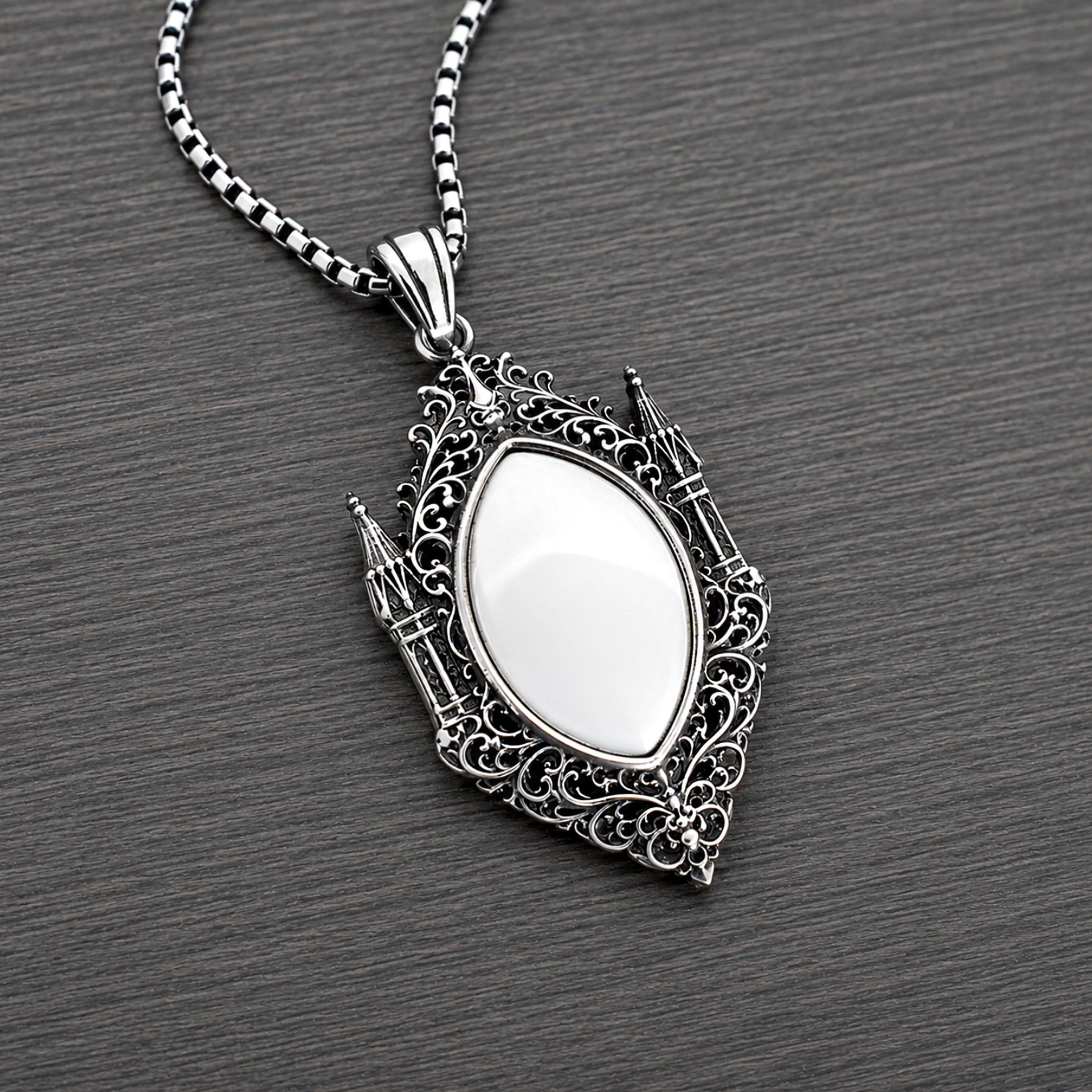 Gothic Cathedral reflection pendant,