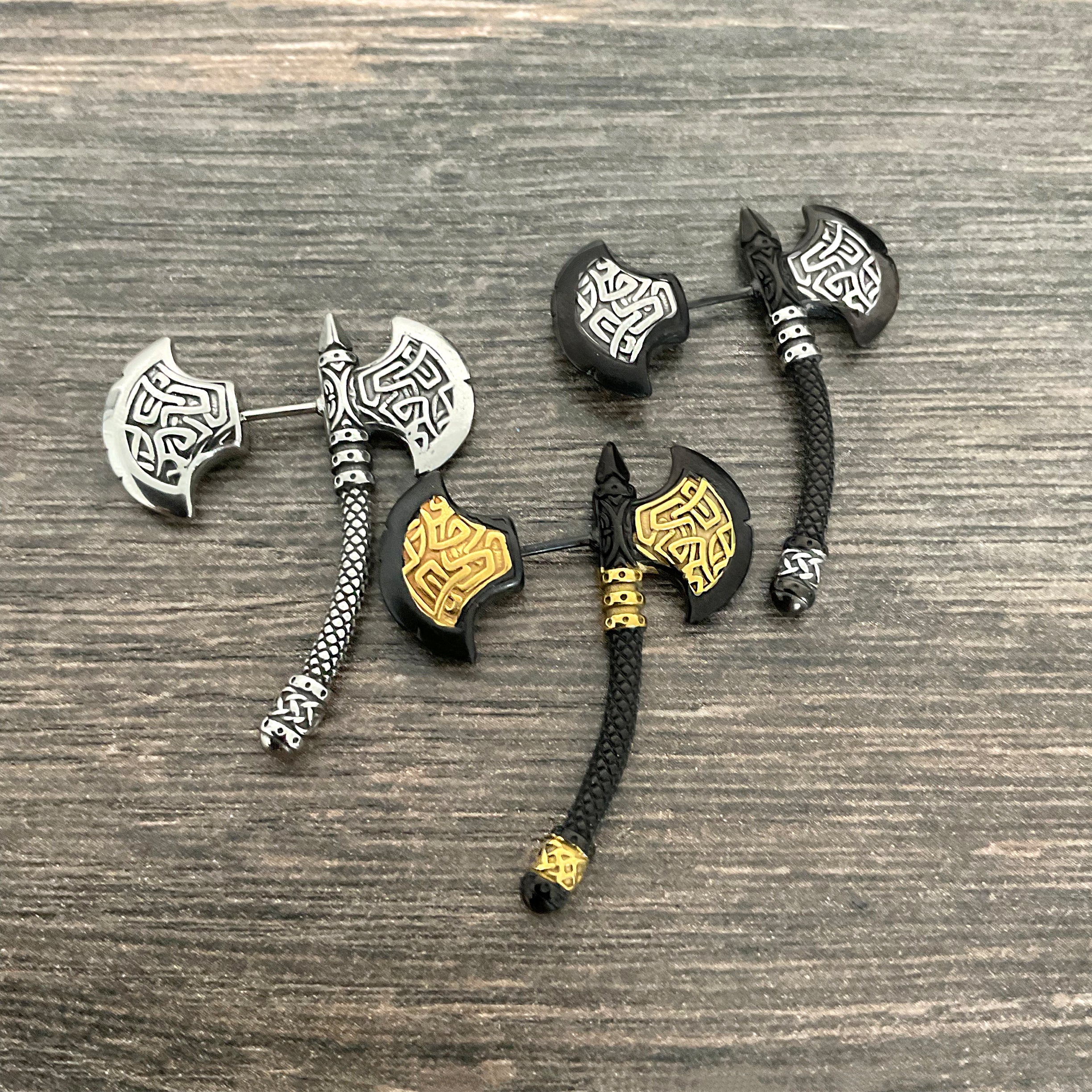 Celtic Double Axe ear jacket