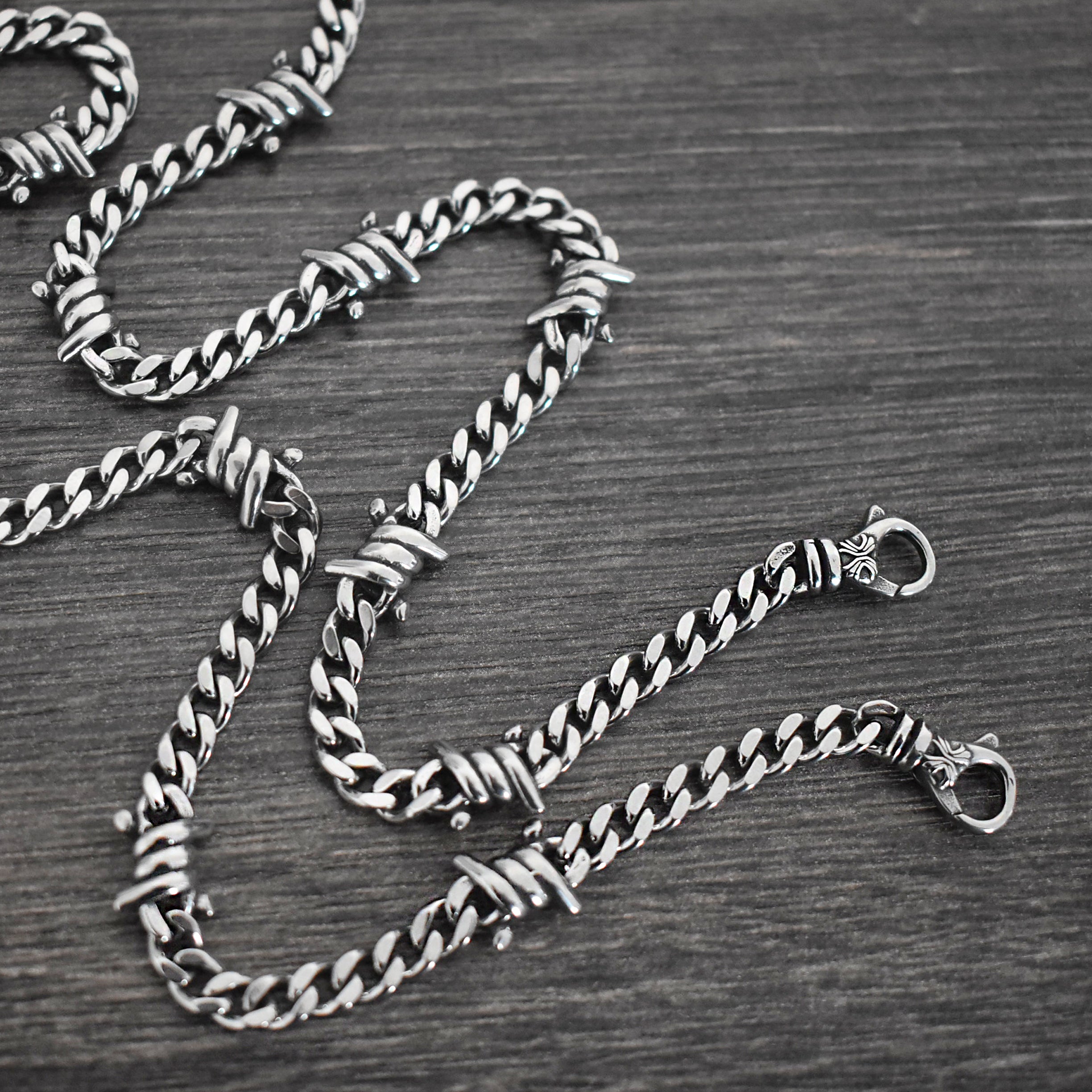 Barbed wire necklace