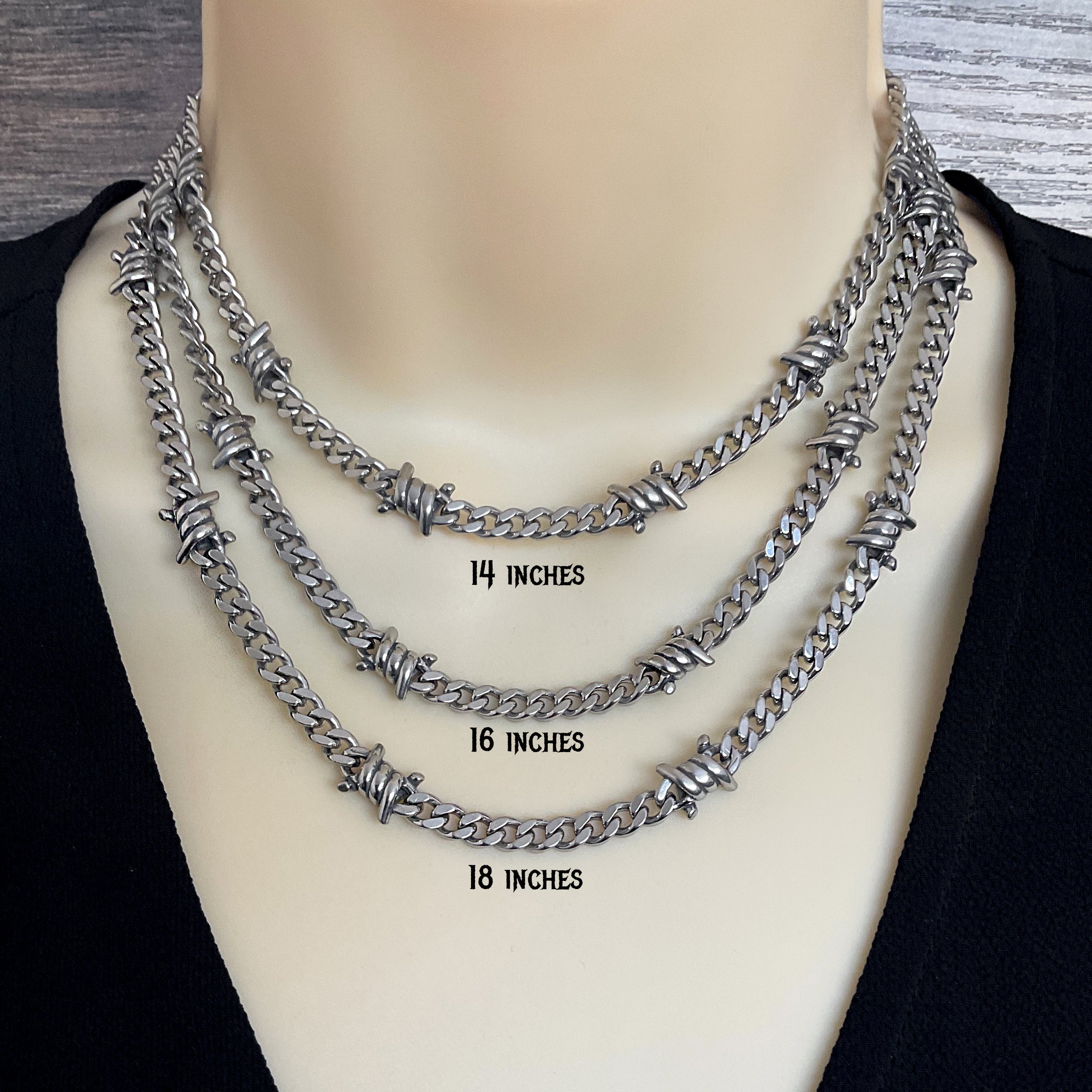 Barbed wire necklace