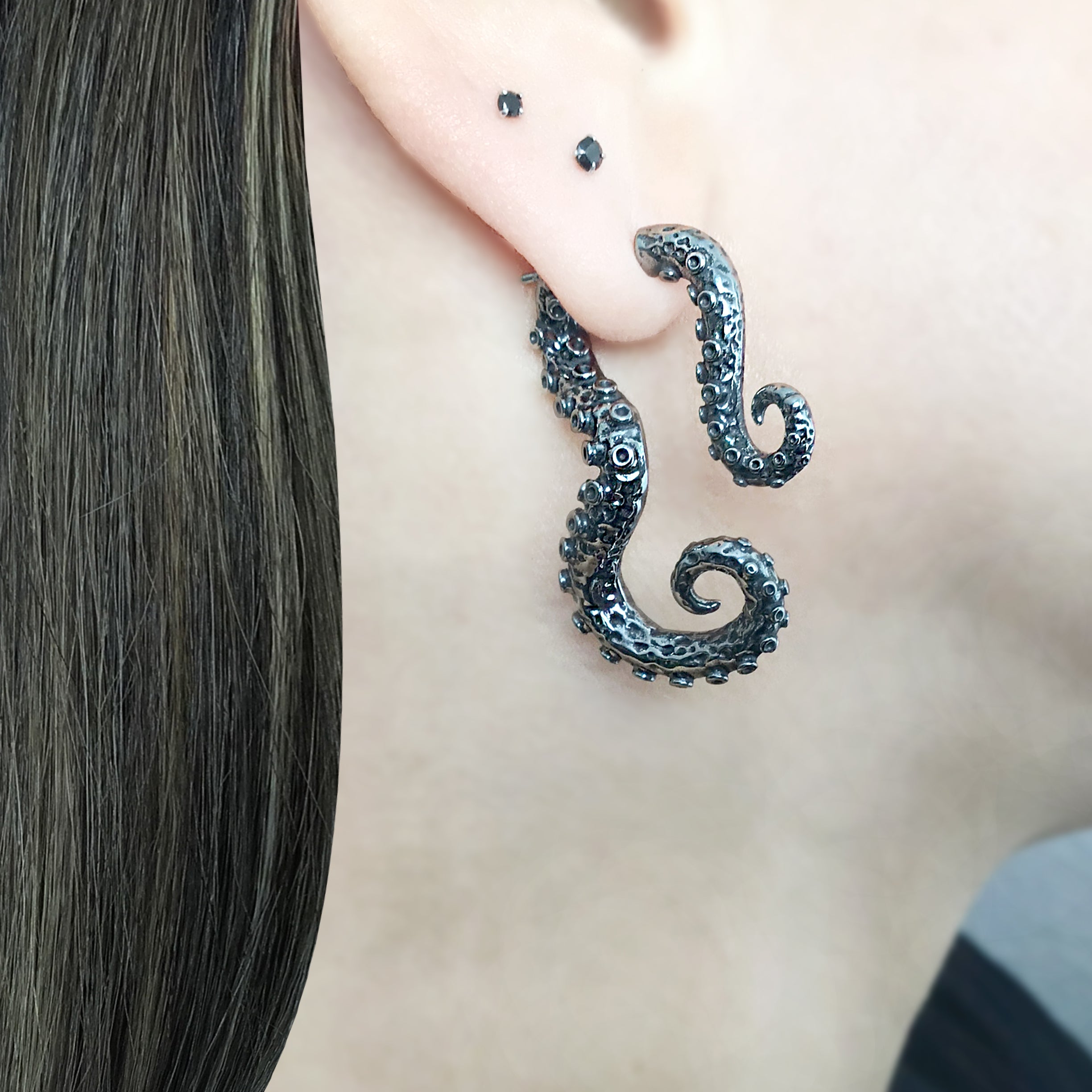 Octopus tentacle ear jacket