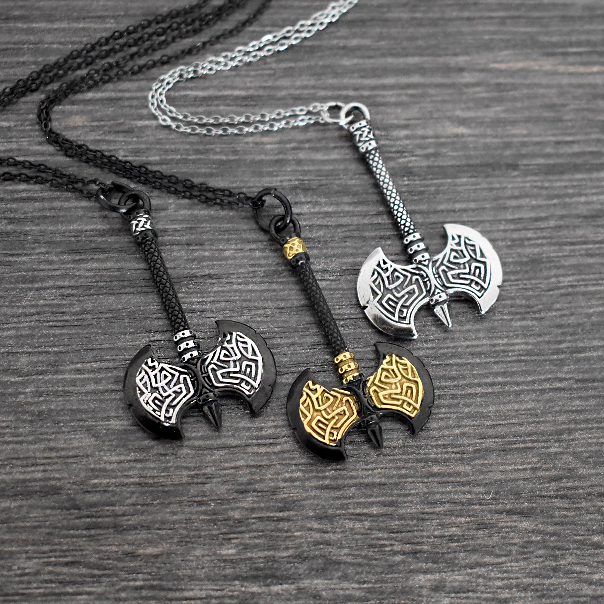 Double Axe necklace