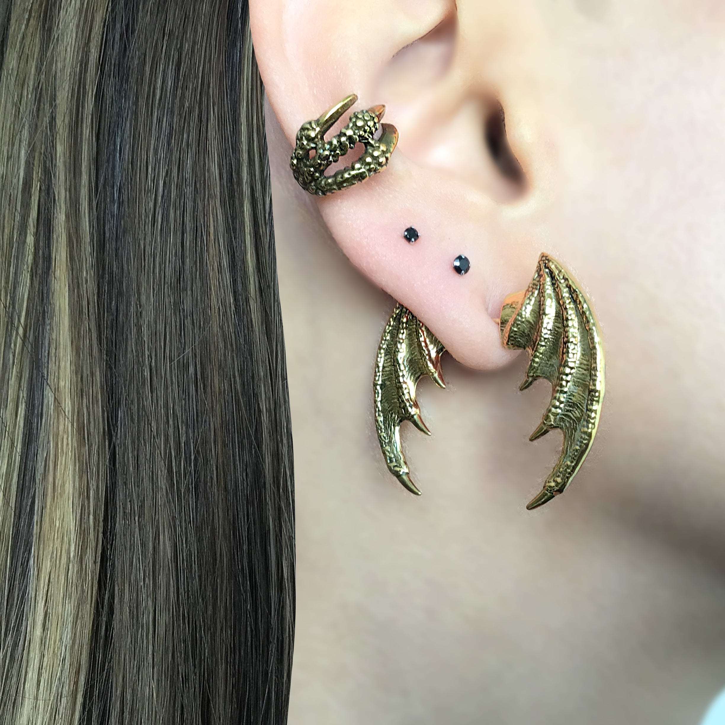 Dragon wings ear jacket