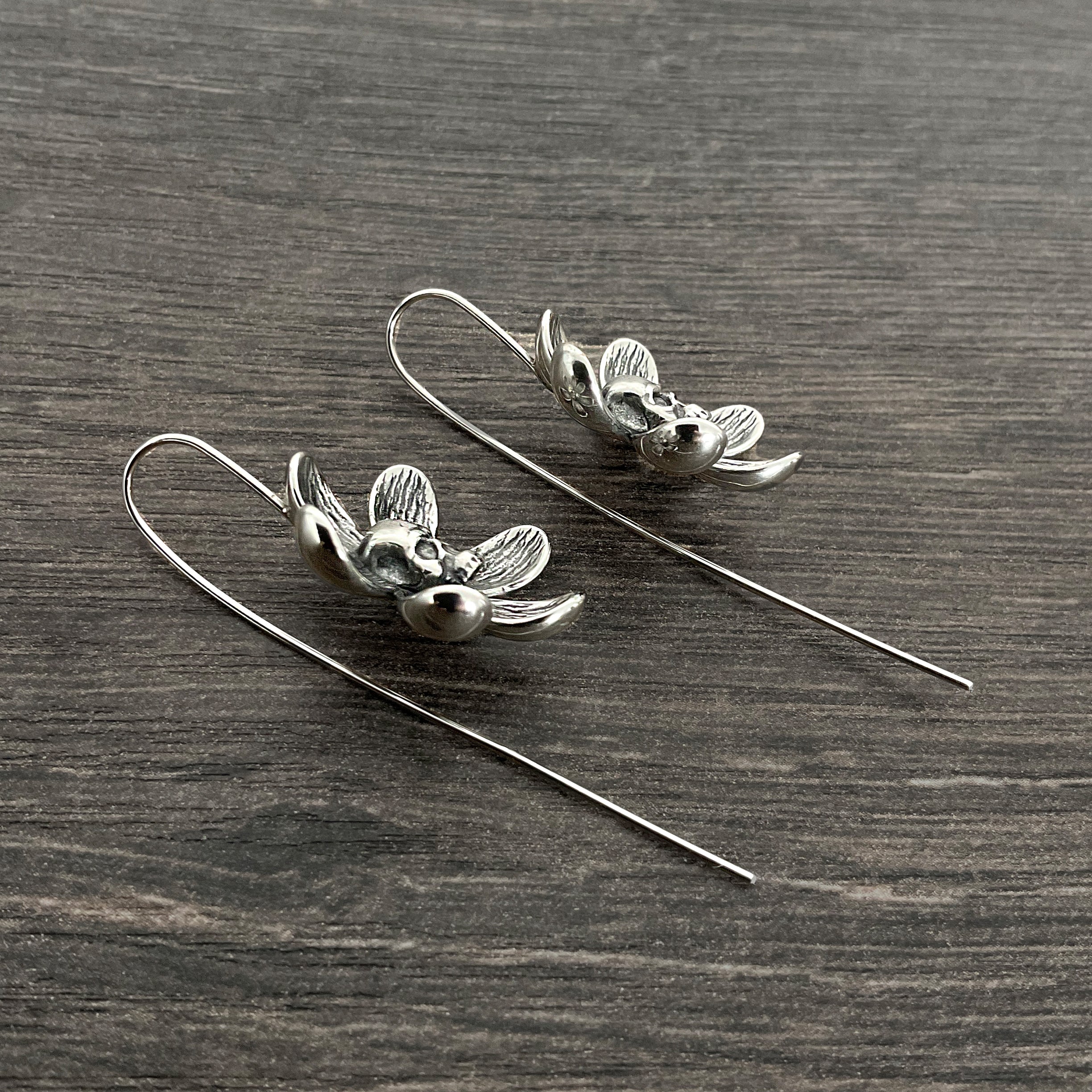 Flower Skull earring