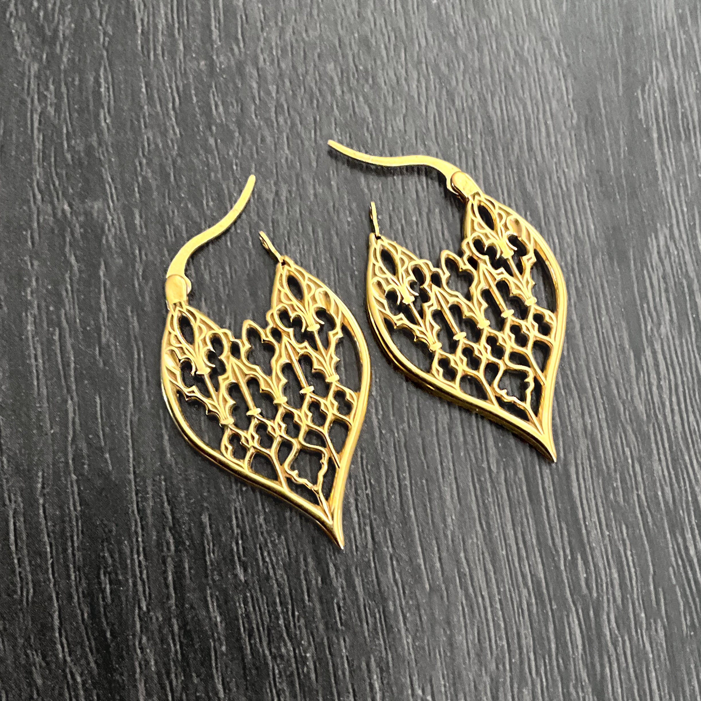 Gothic Cathedral hoop earrings