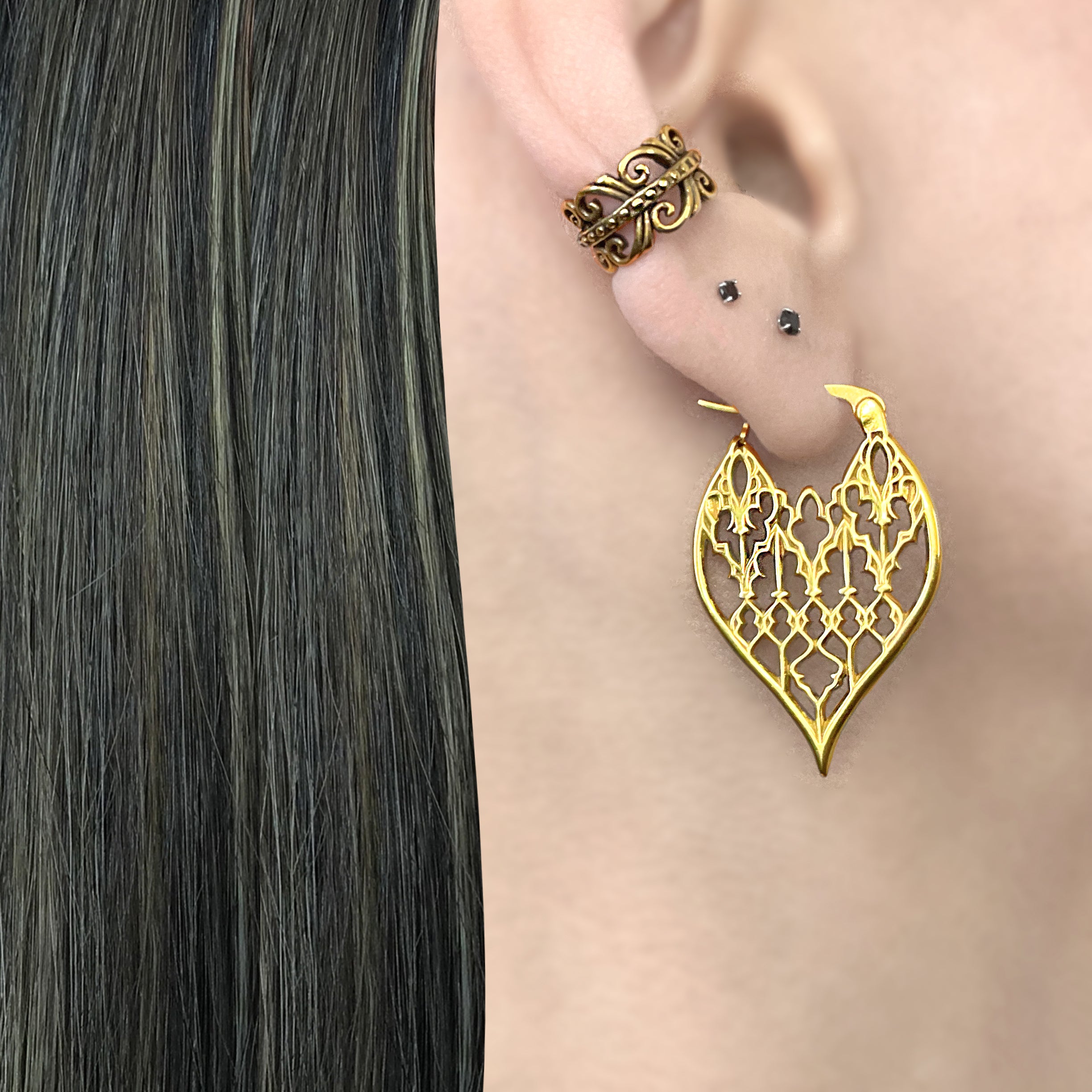 Gothic Cathedral hoop earrings