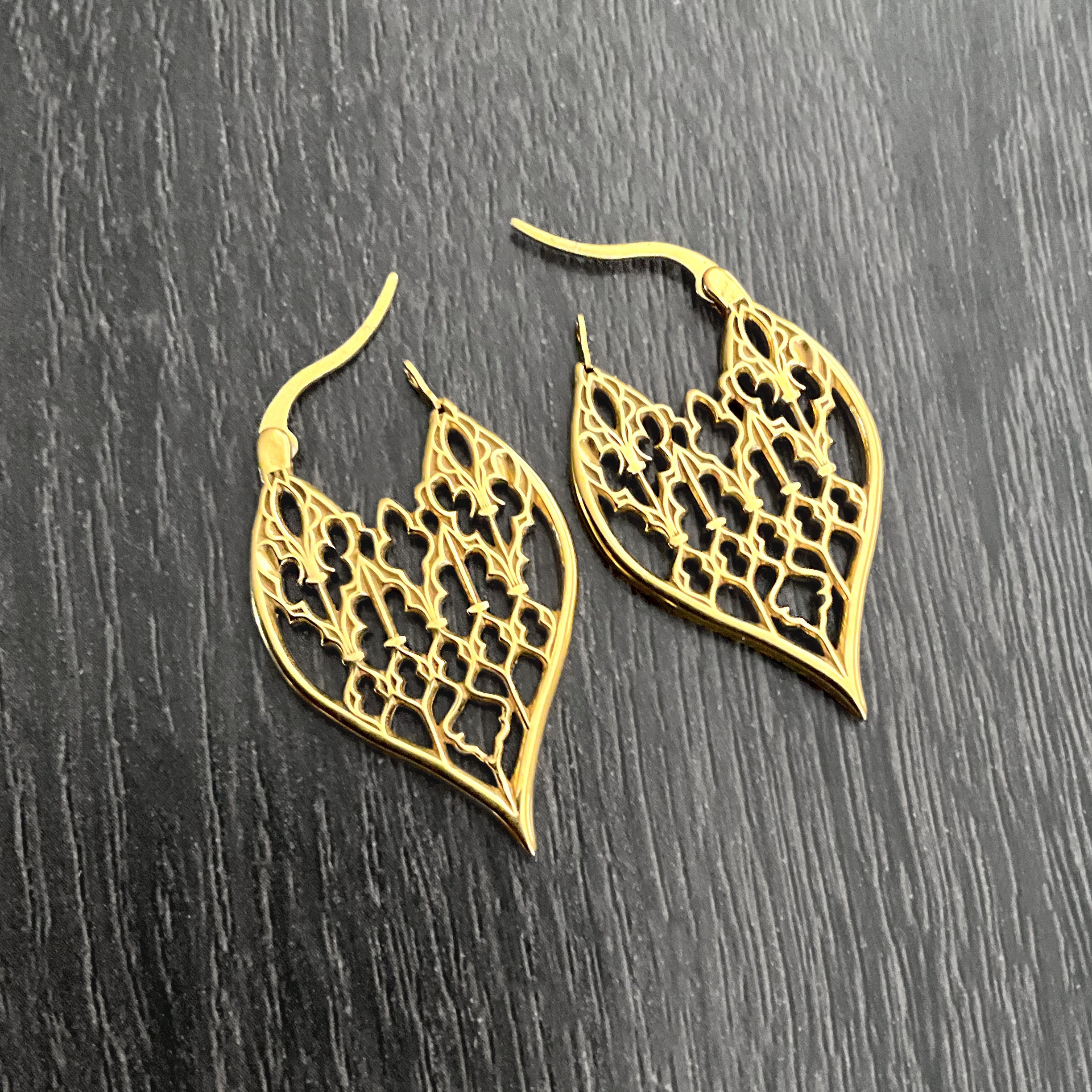 Gothic Cathedral hoop earrings