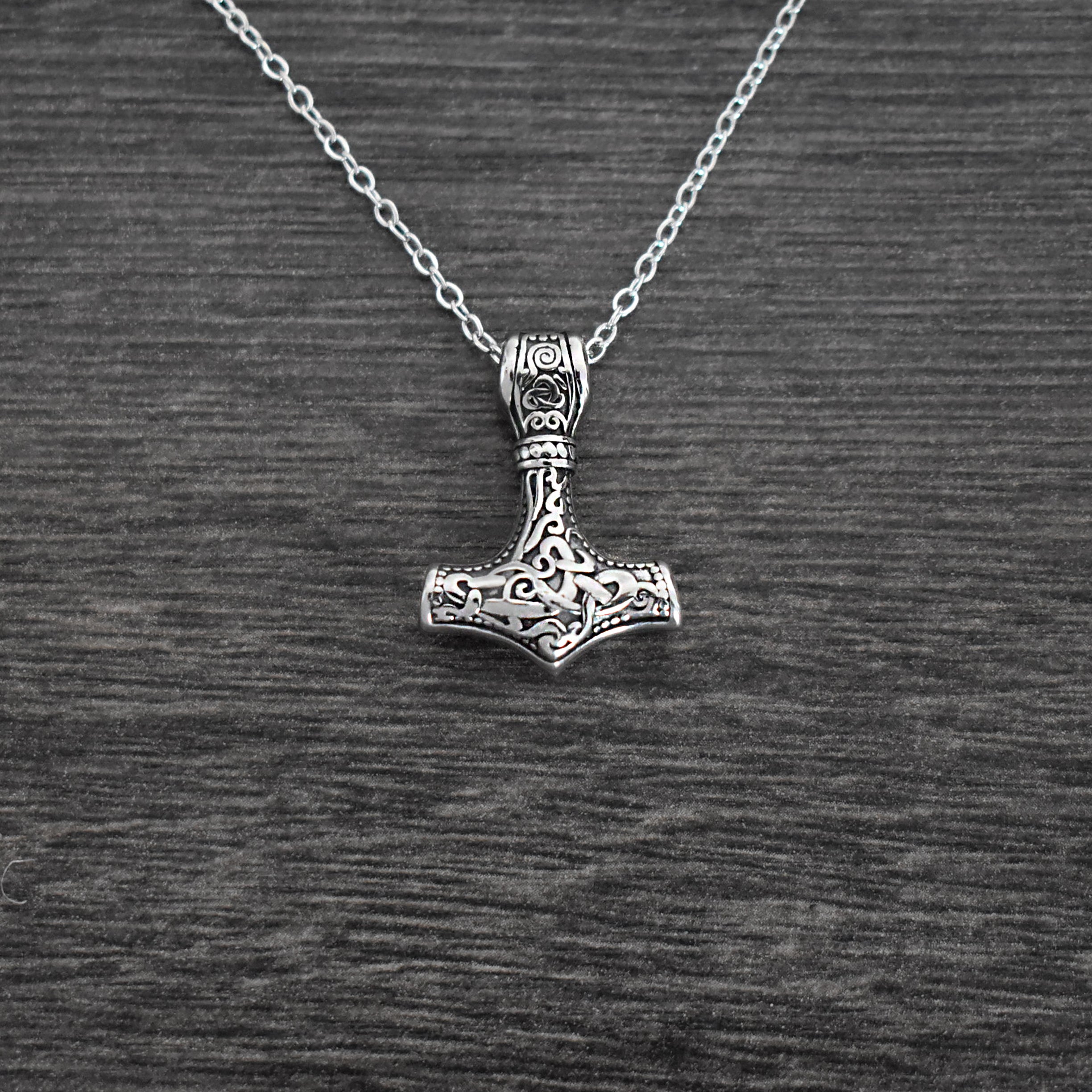 Viking hammer pendant necklace