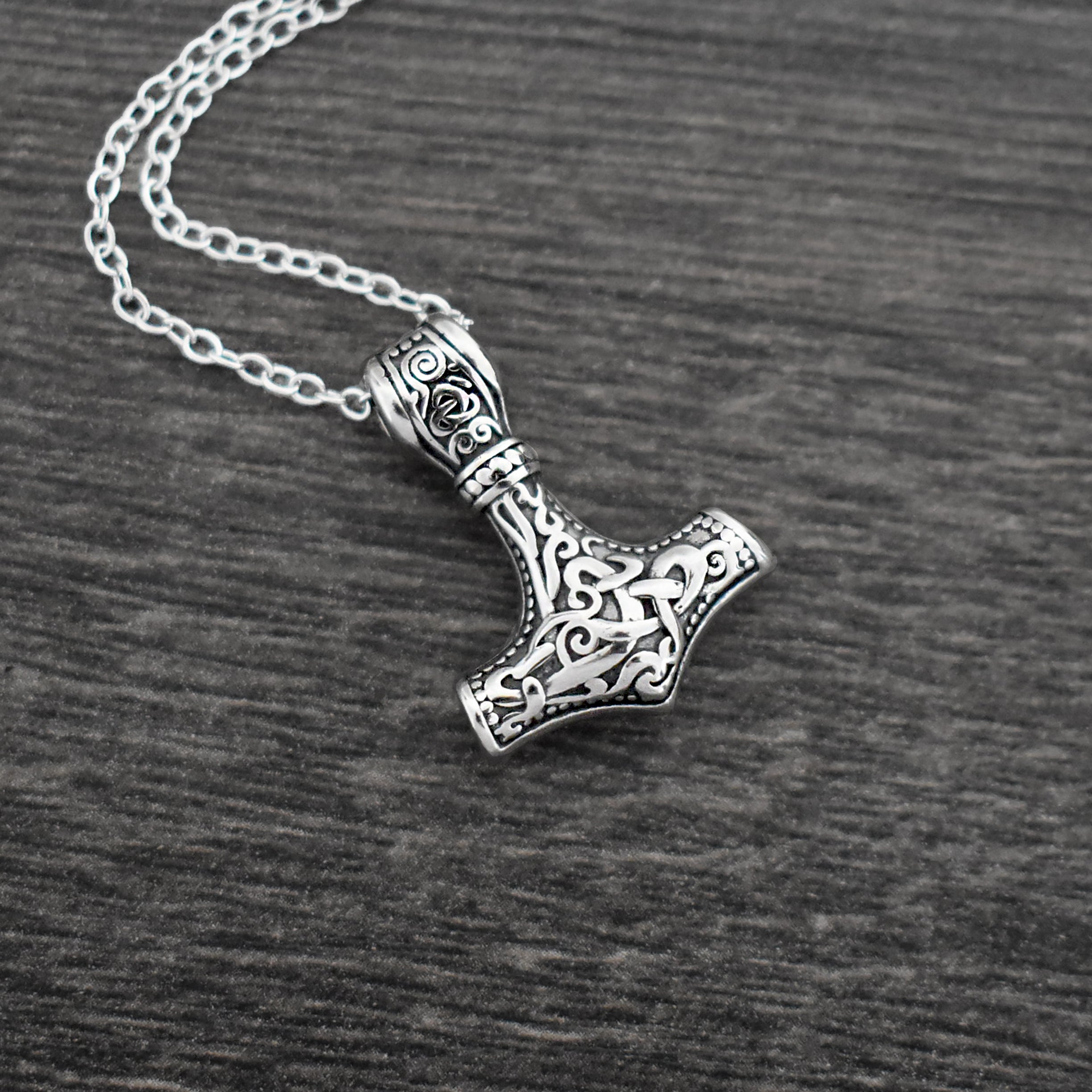 Viking hammer pendant necklace