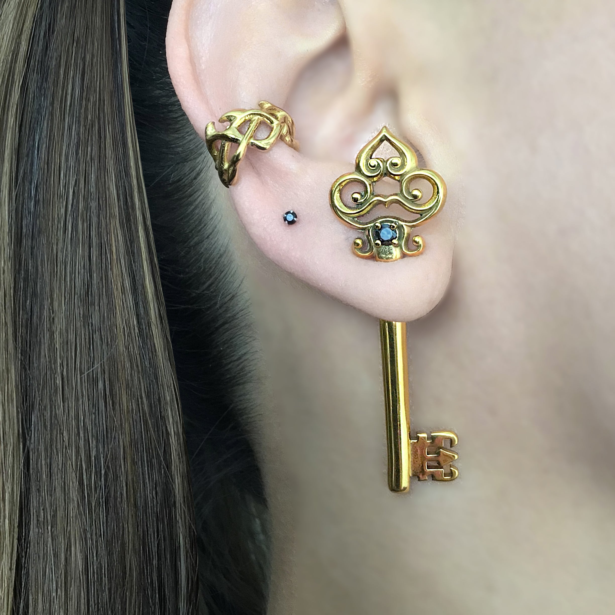 Gothic Key earrings
