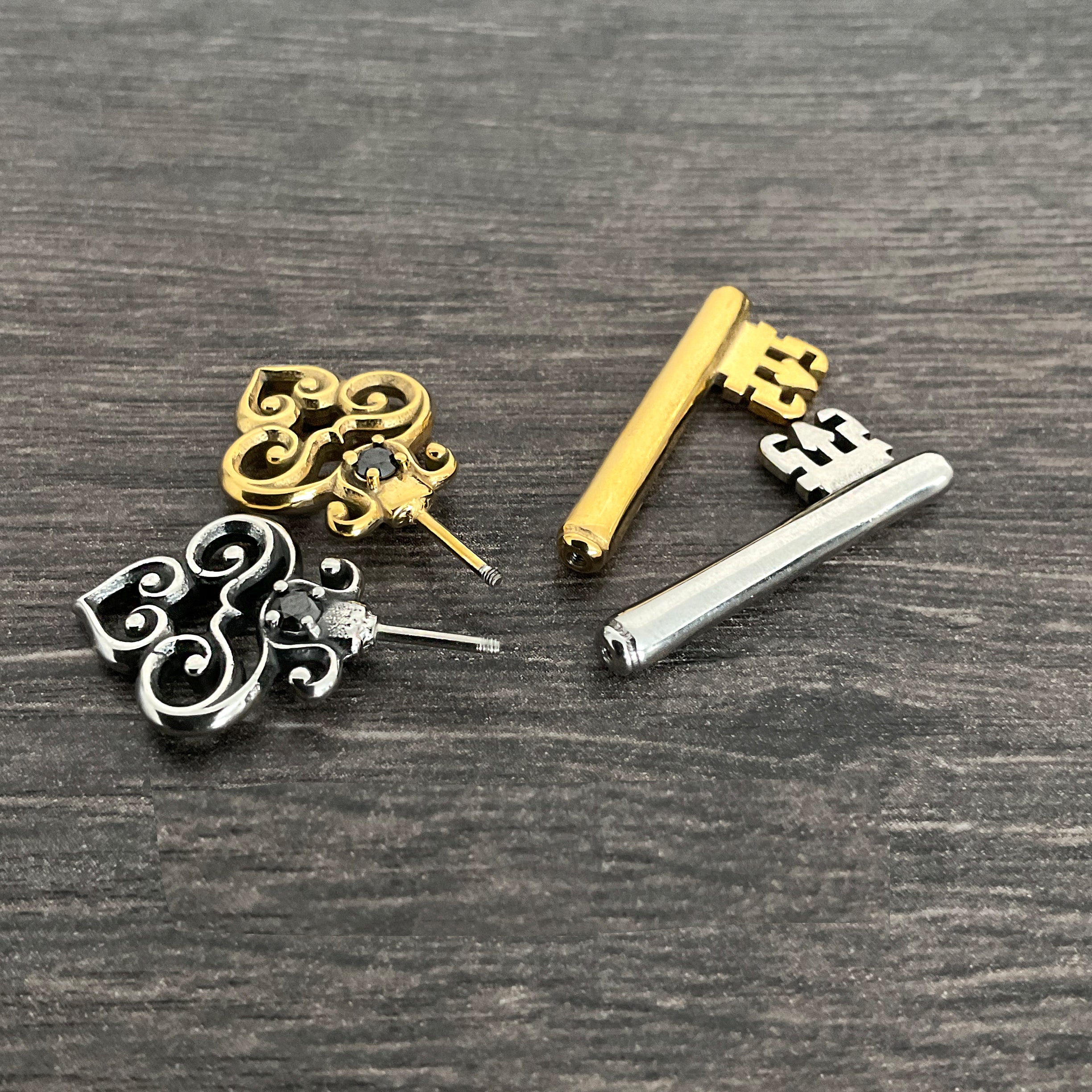 Gothic Key earrings