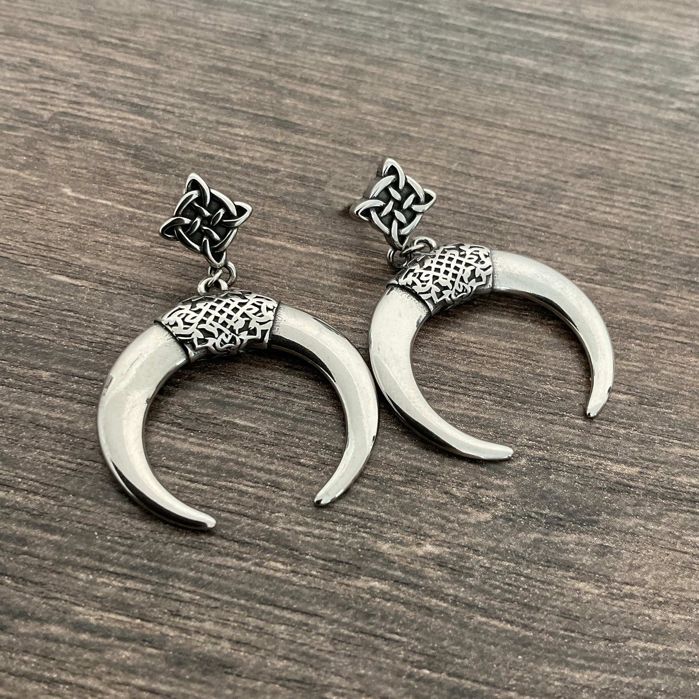 Celtic Moon earrings