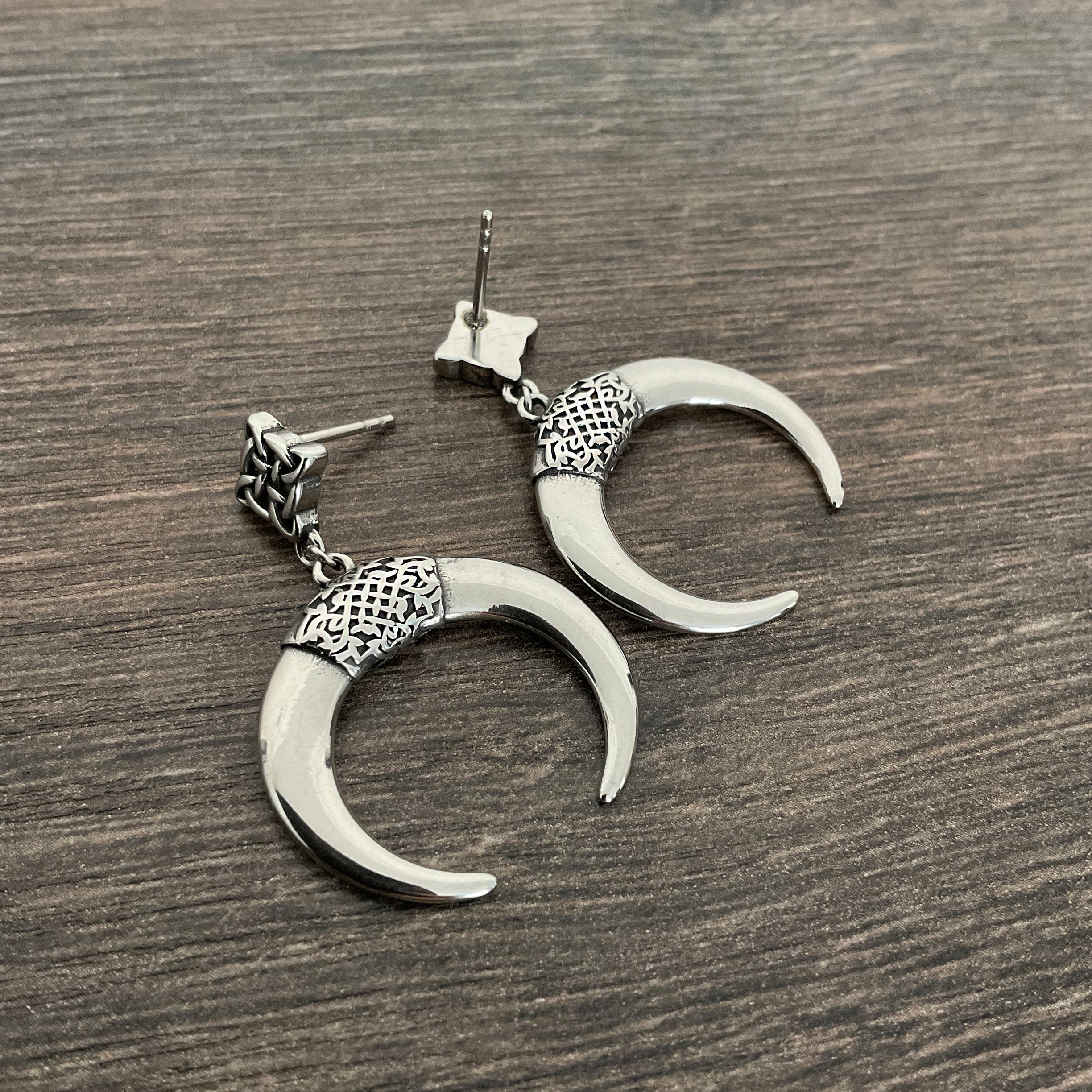 Celtic Moon earrings