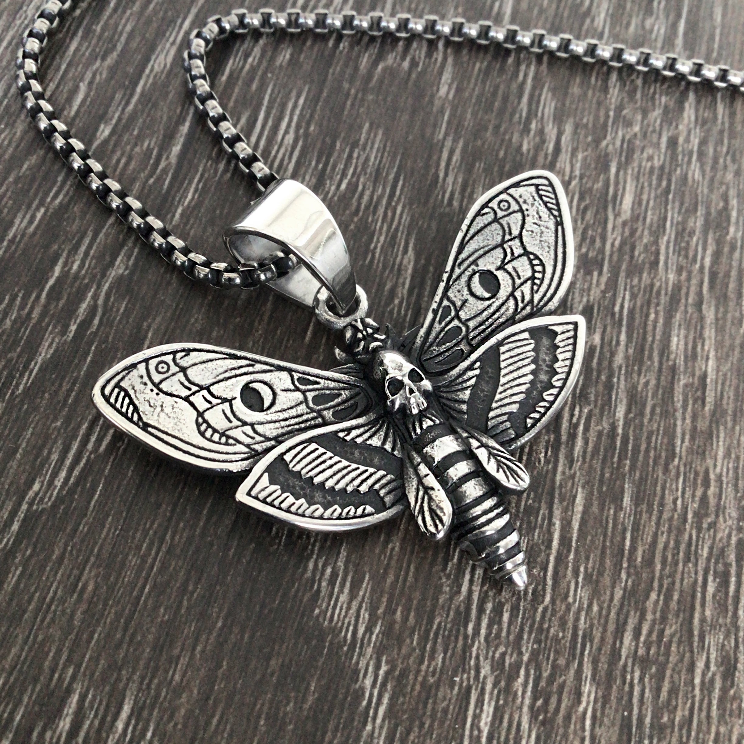 Moth necklace