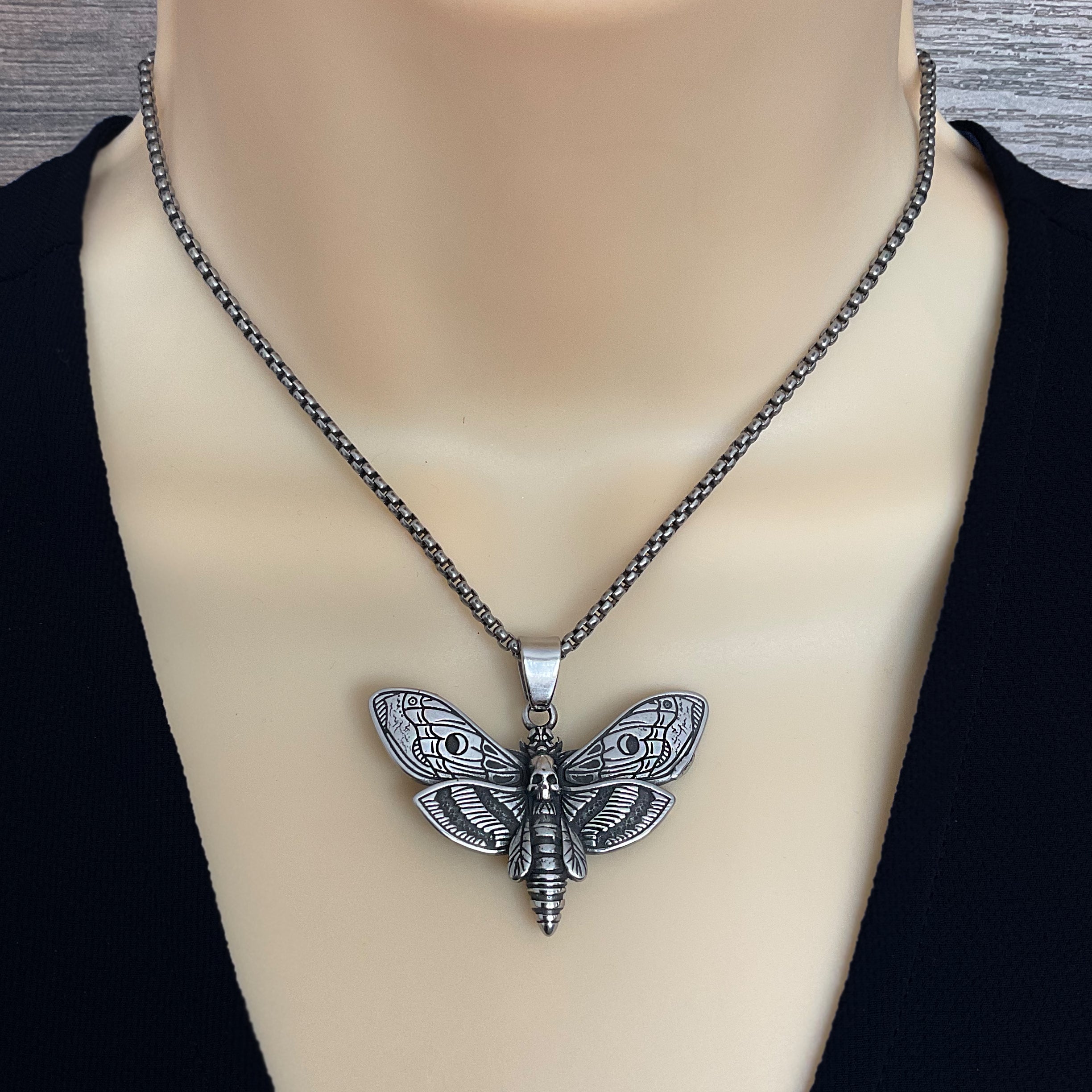 Moth necklace