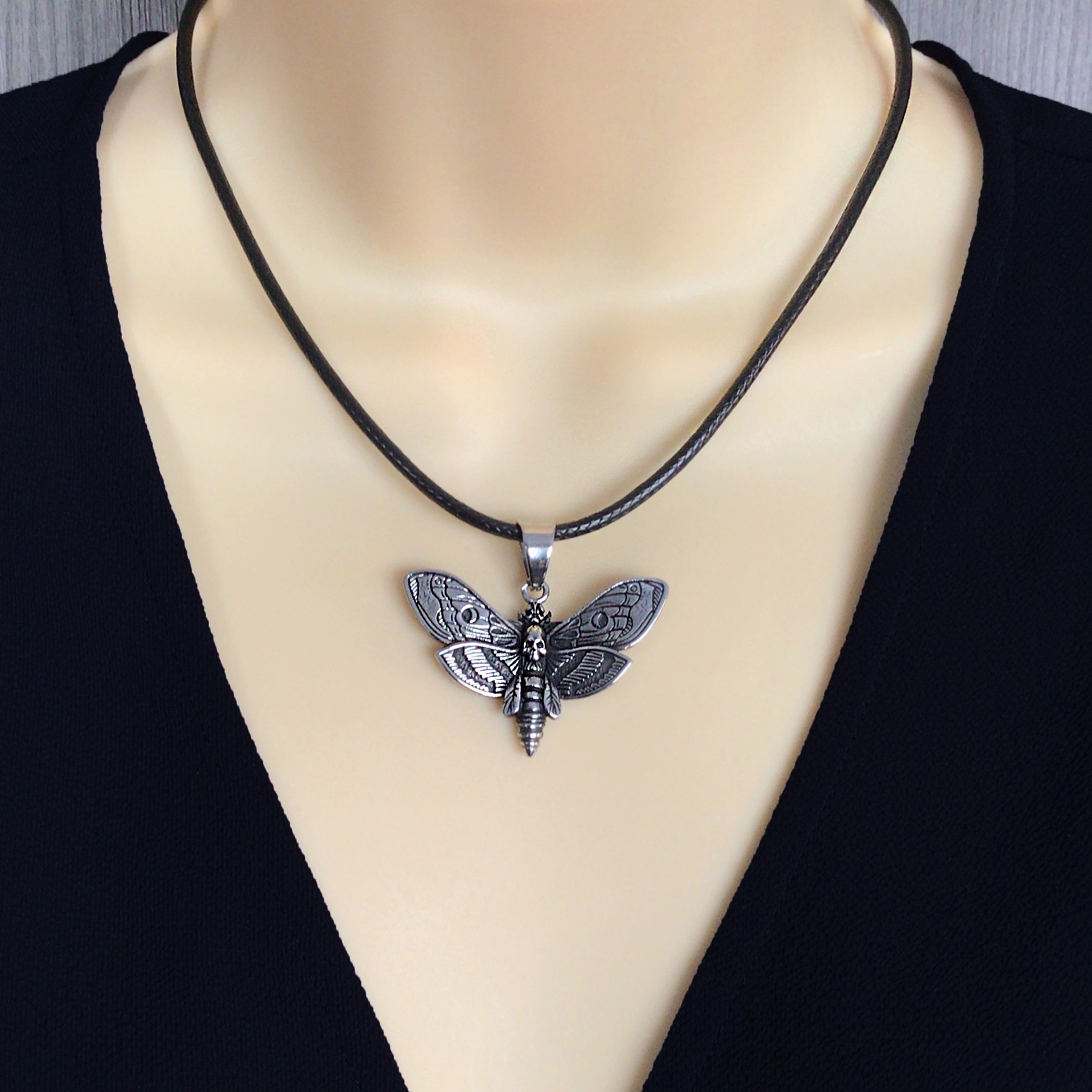 Moth necklace