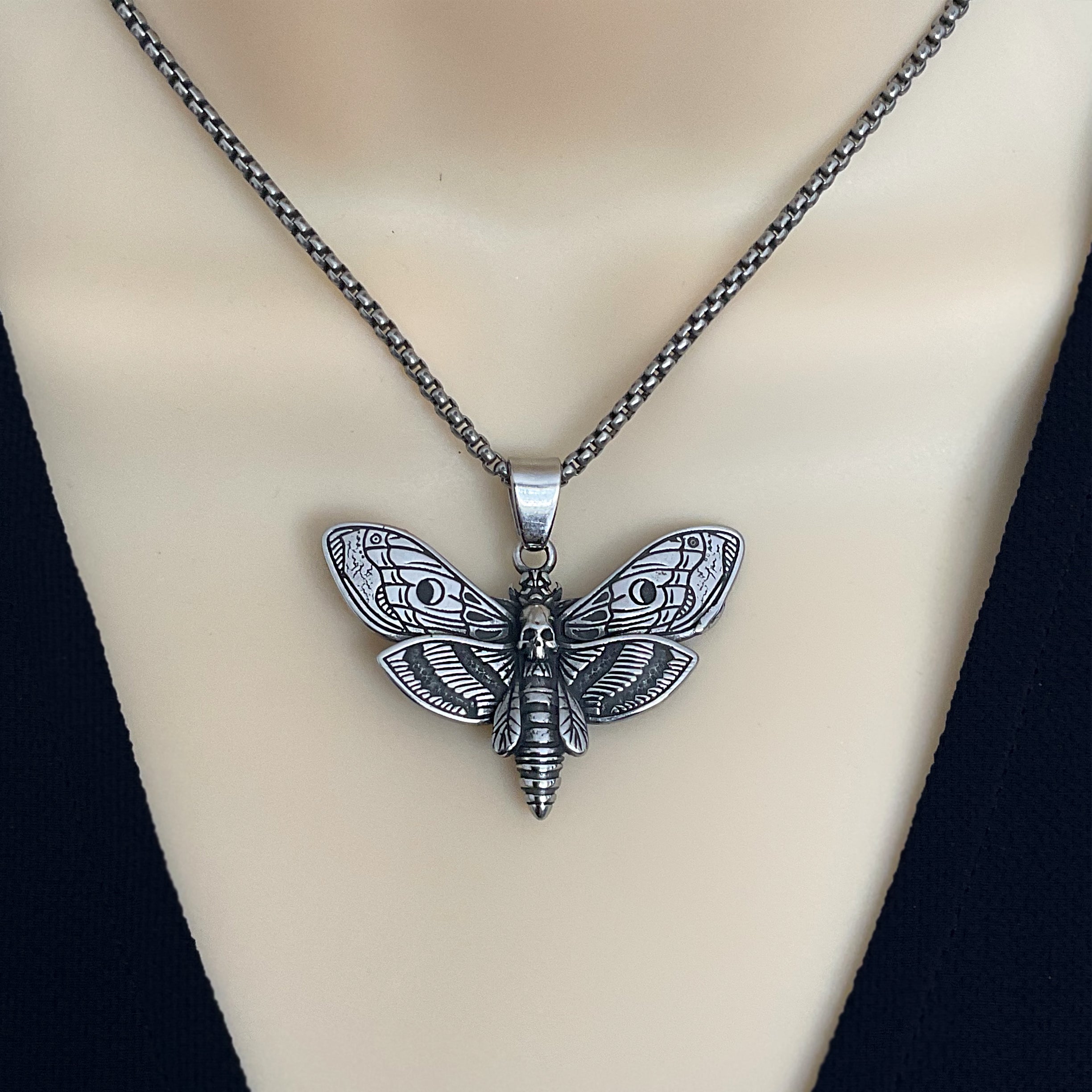 Moth necklace