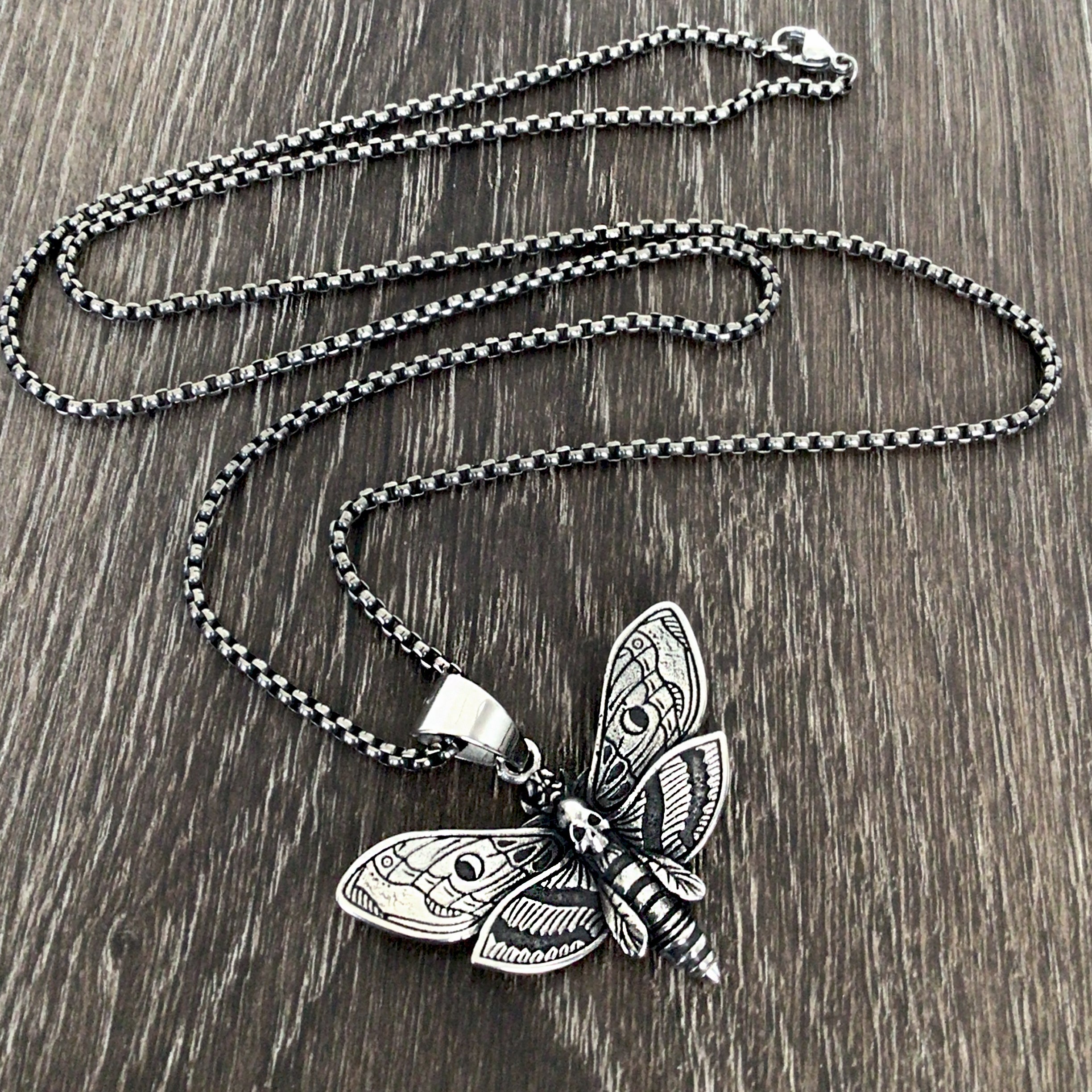 Moth necklace
