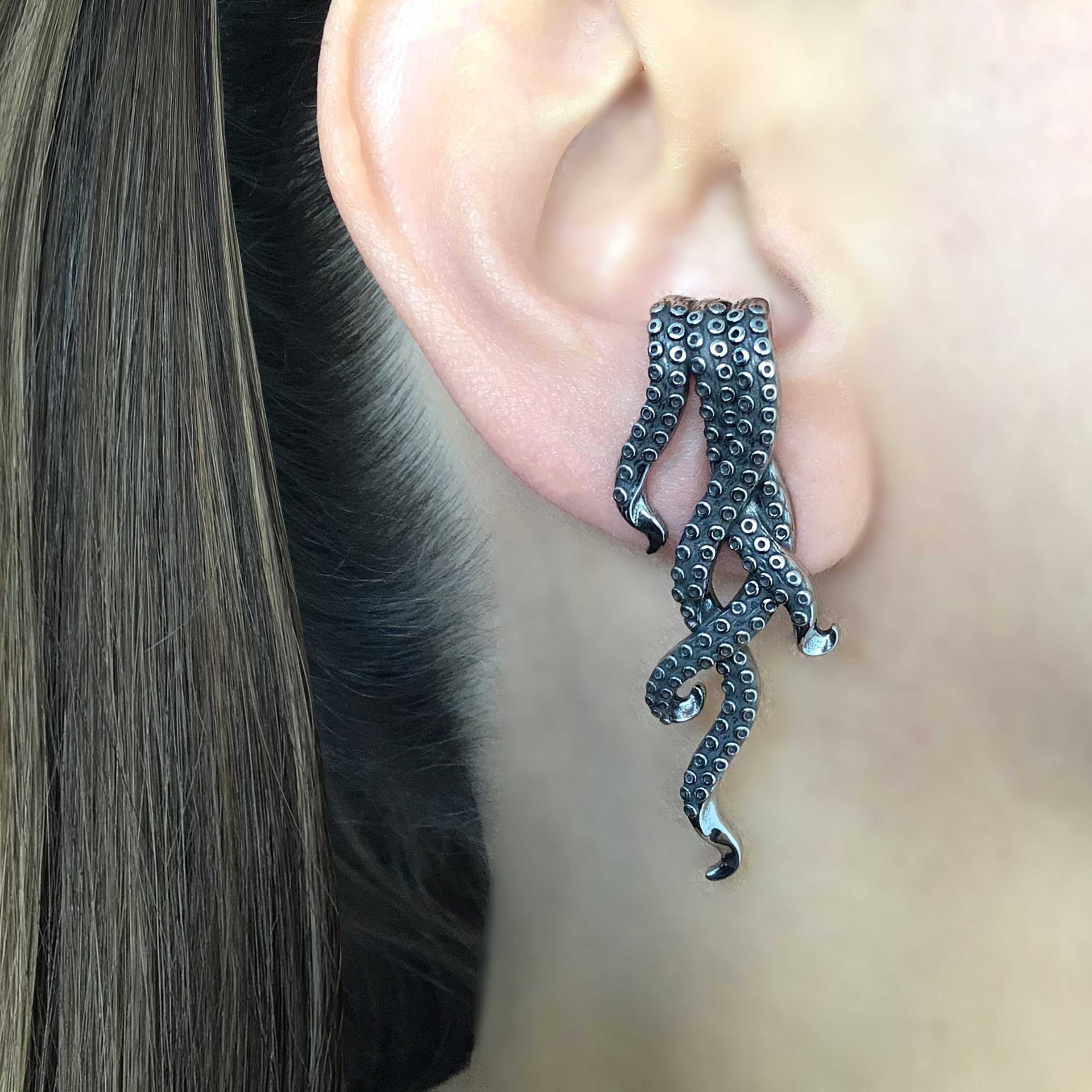 Octopus Ear hook earrings