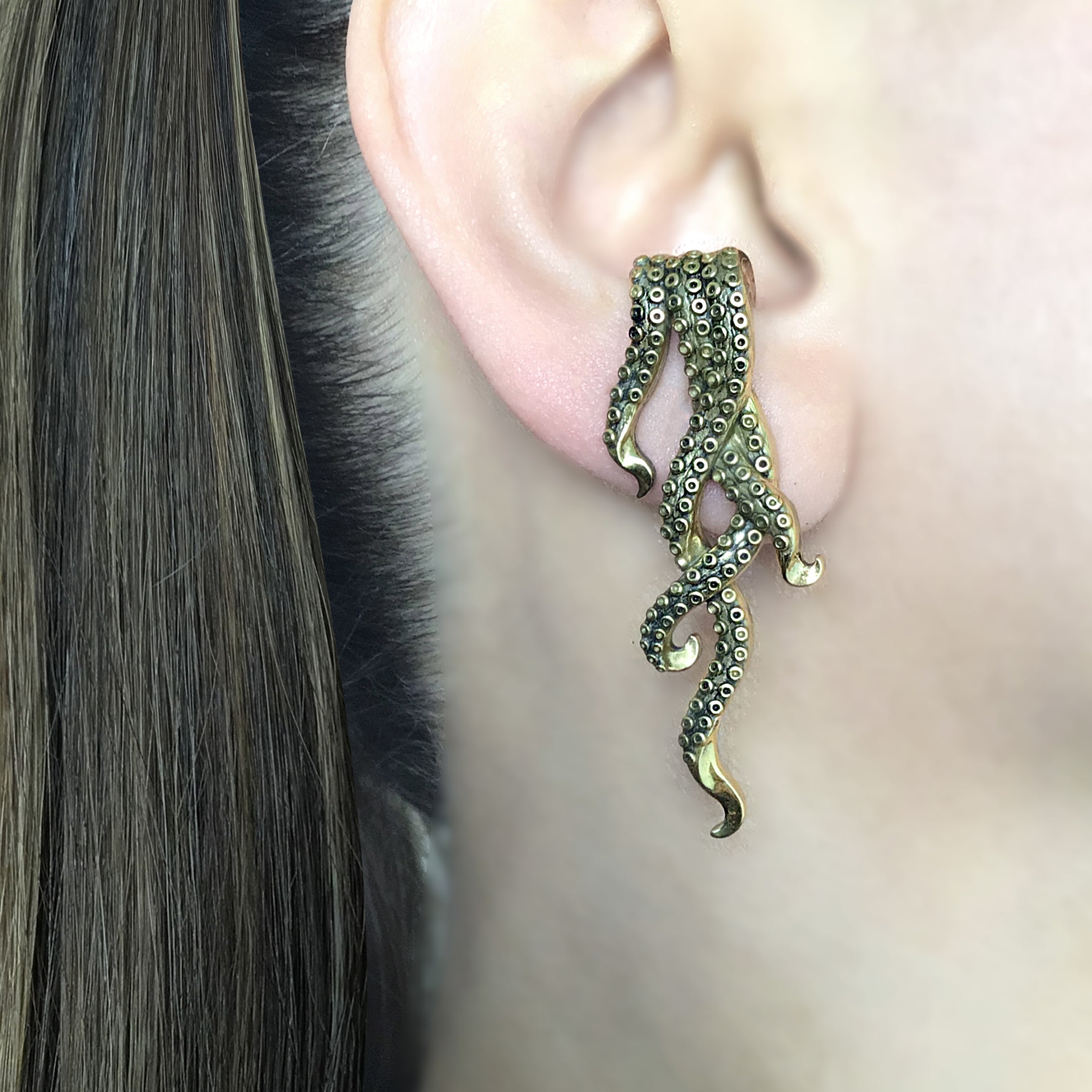 Octopus Ear hook earrings