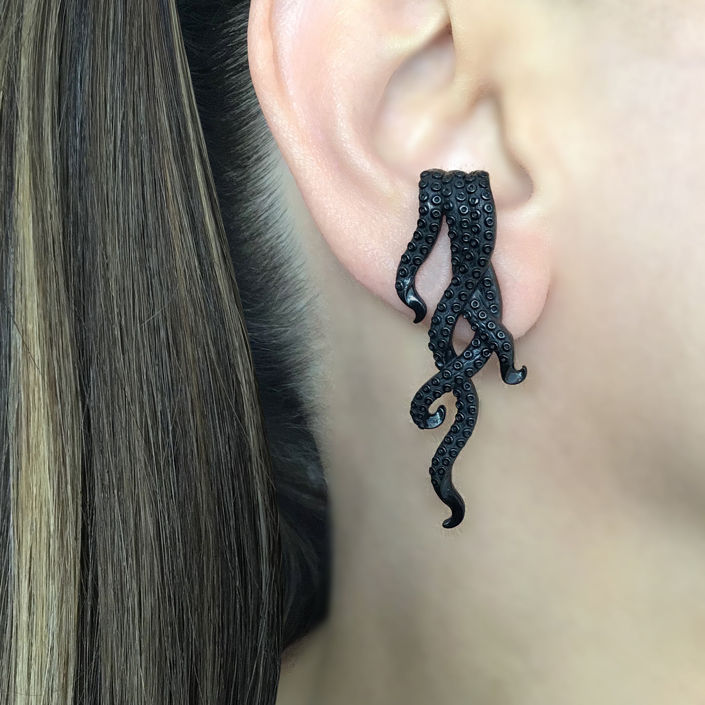 Octopus Ear hook earrings