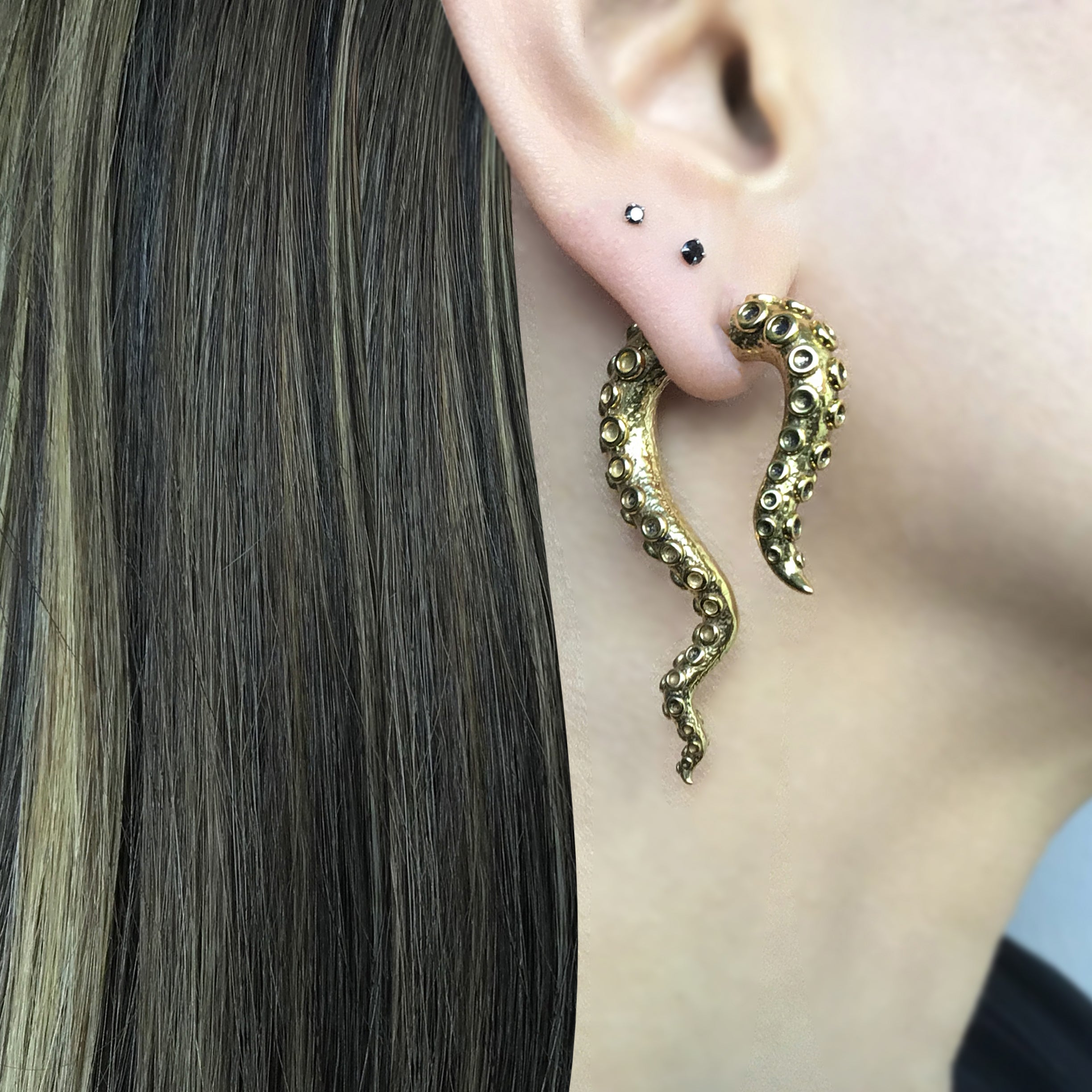 Octopus tentacle ear jacket
