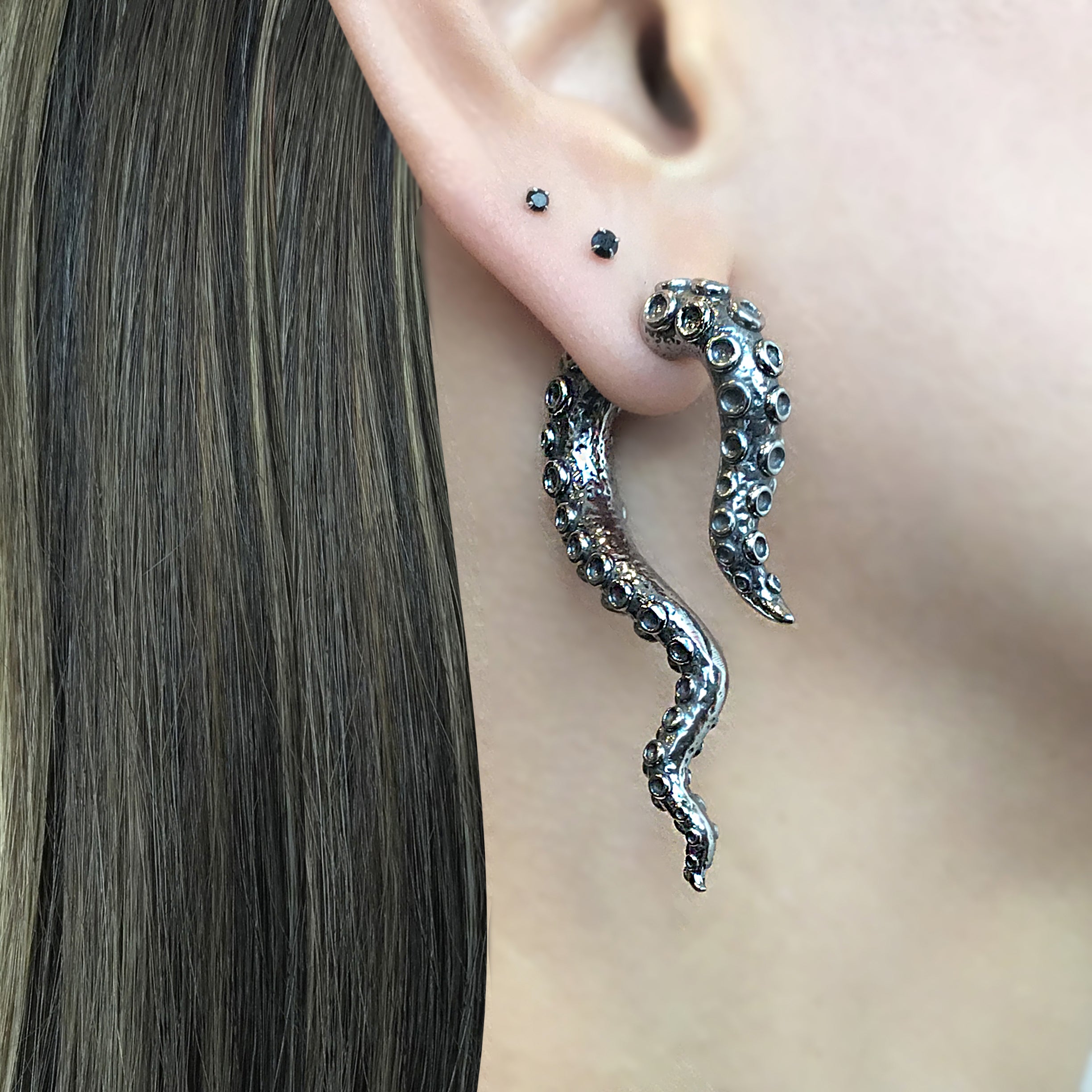 Octopus tentacle ear jacket