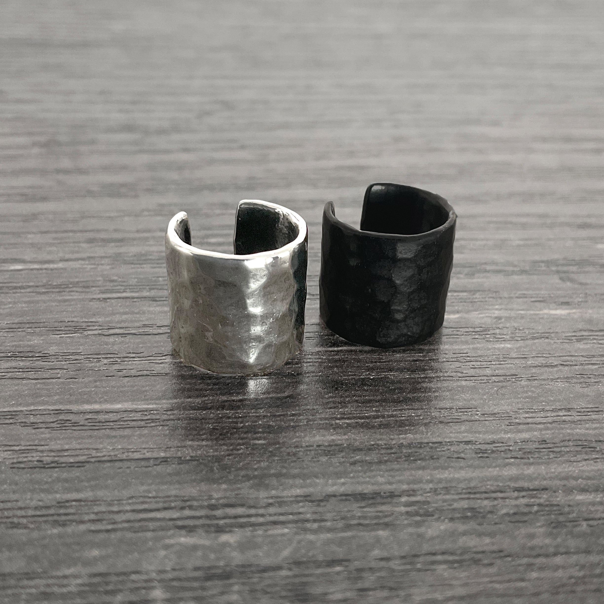 Hammered ear cuff