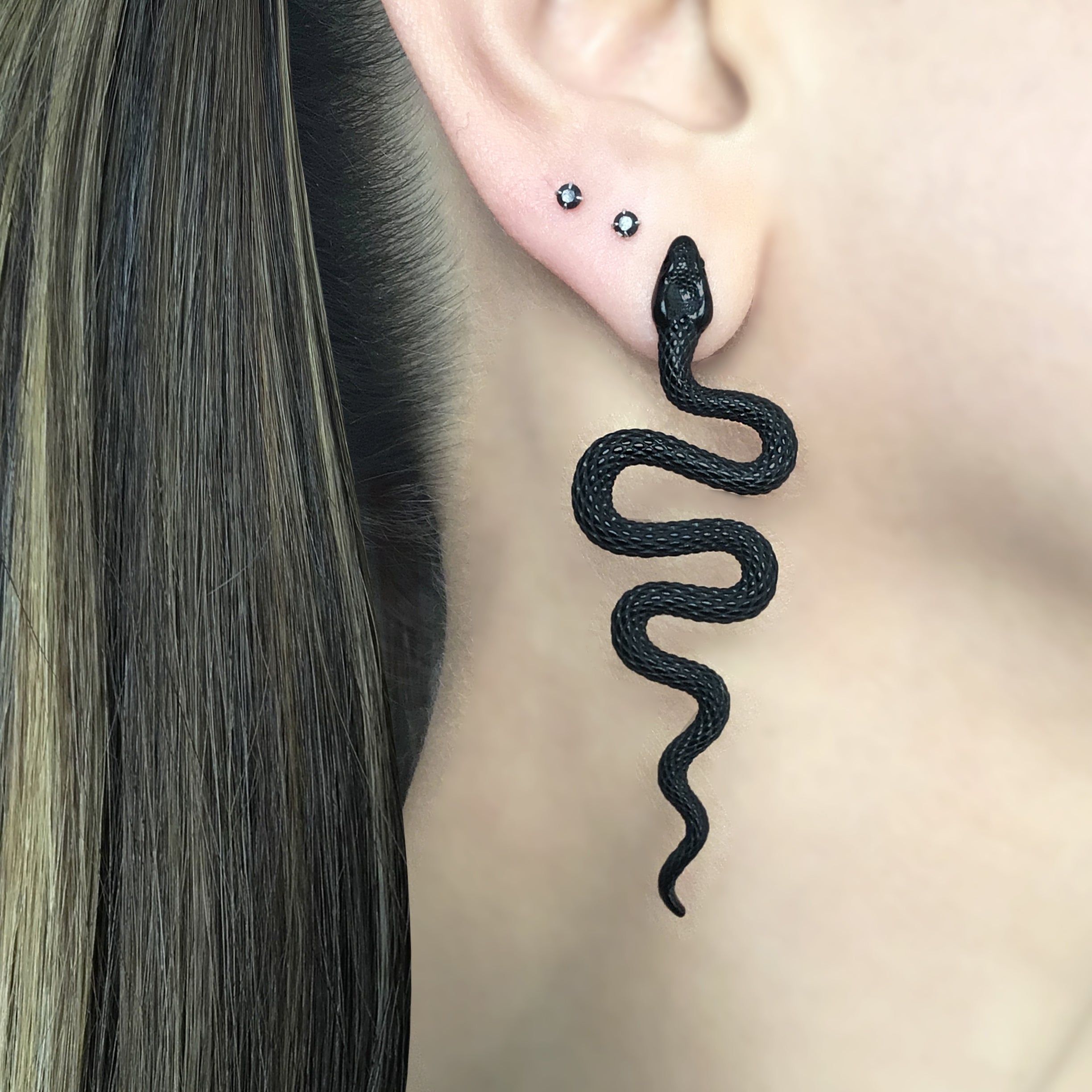 Long Snake earrings