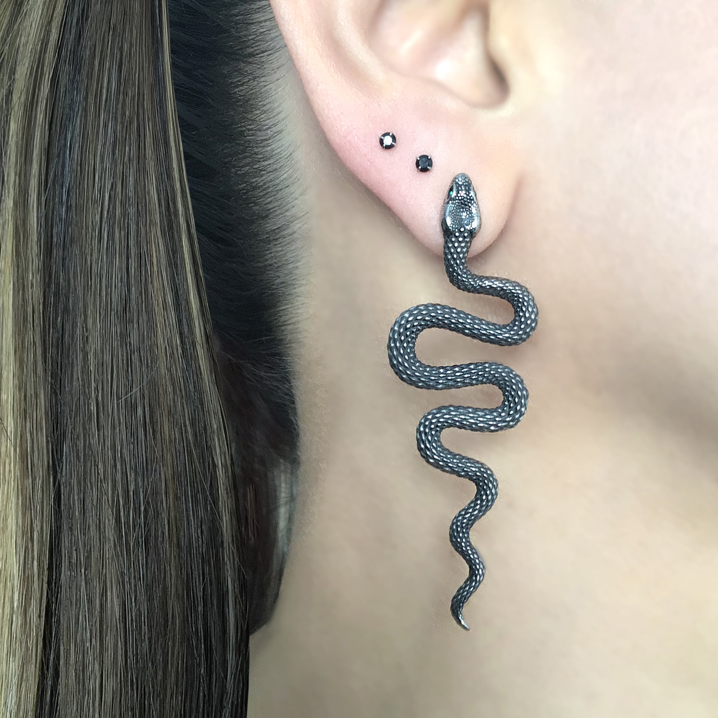 Long Snake earrings
