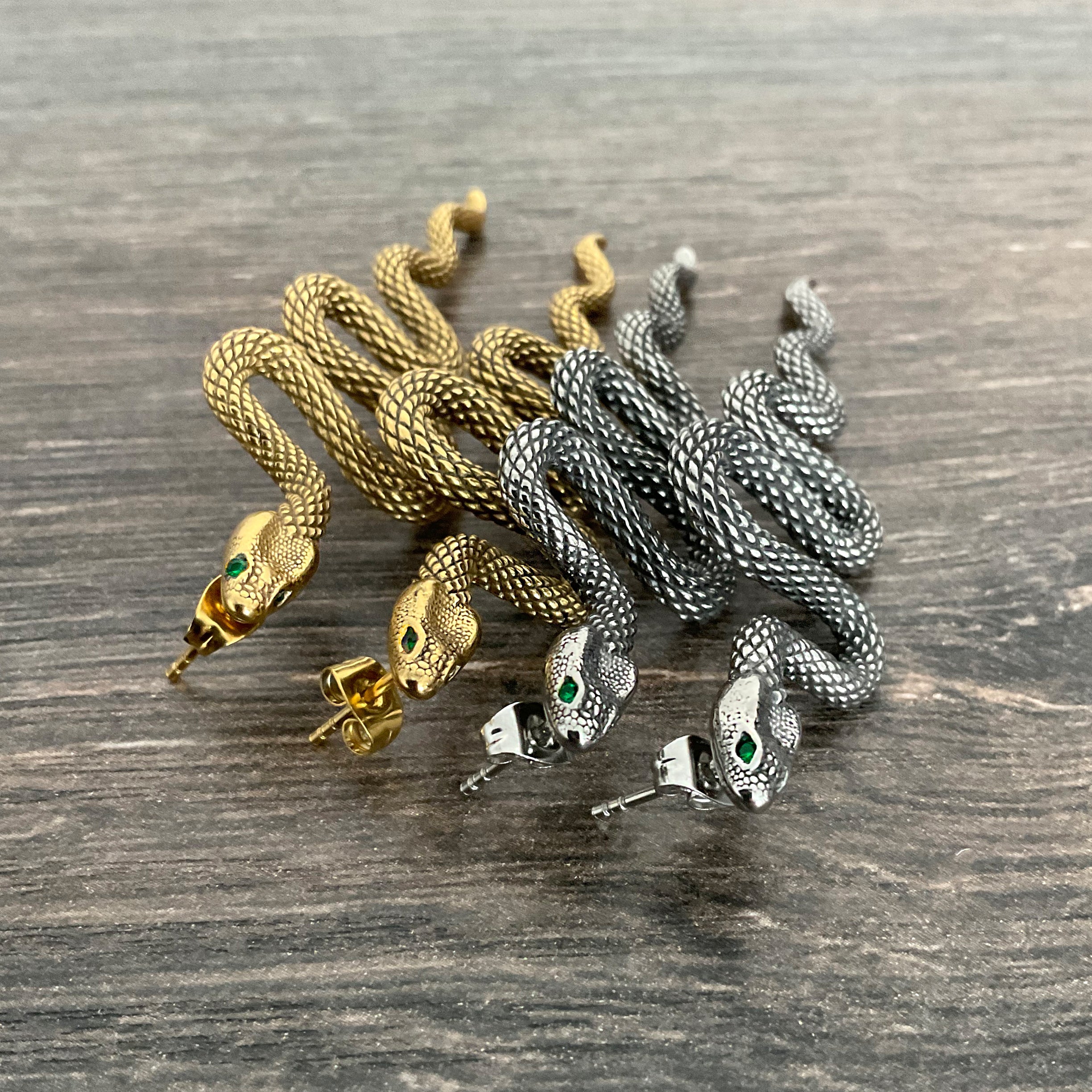 Long Snake earrings