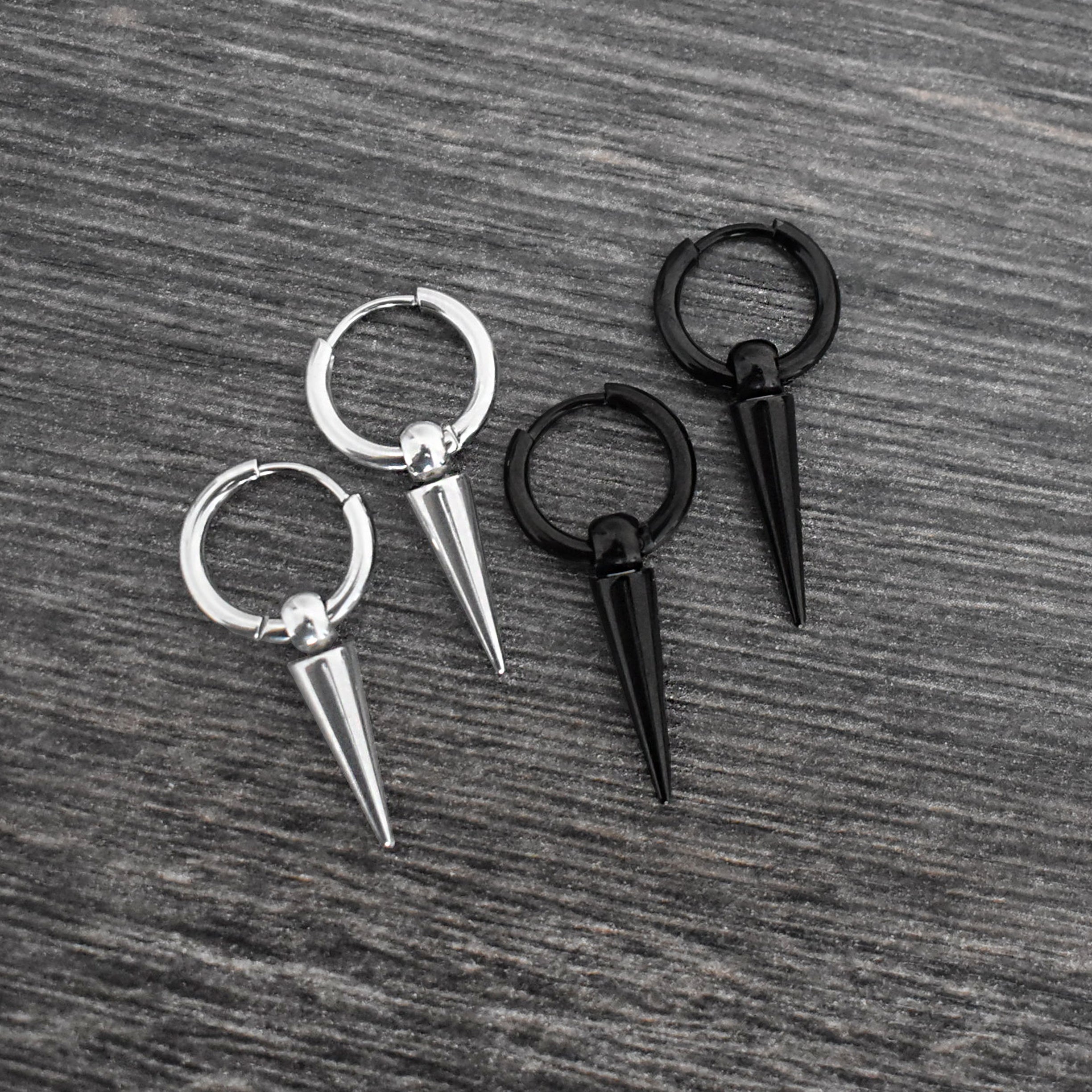 Minimalistic Spike hoop earrings
