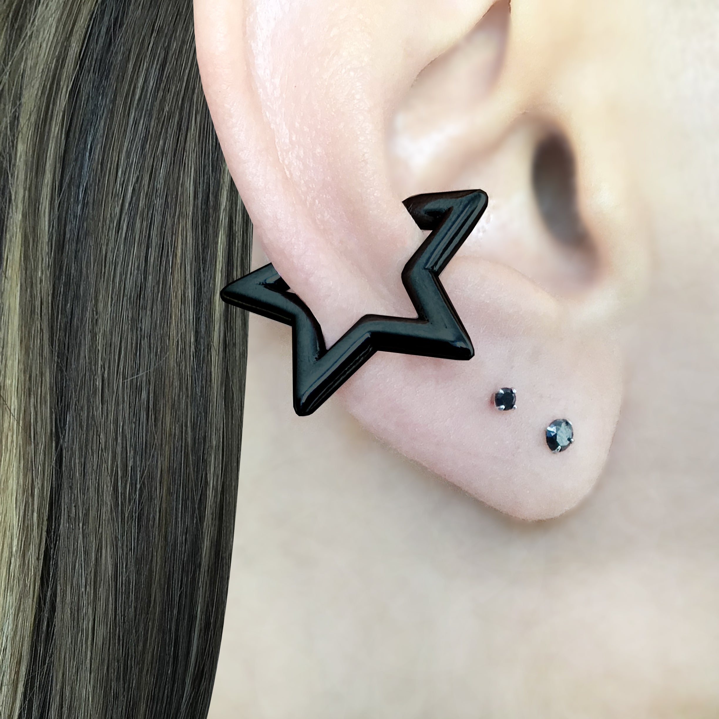 Star Ear Cuff no piercing