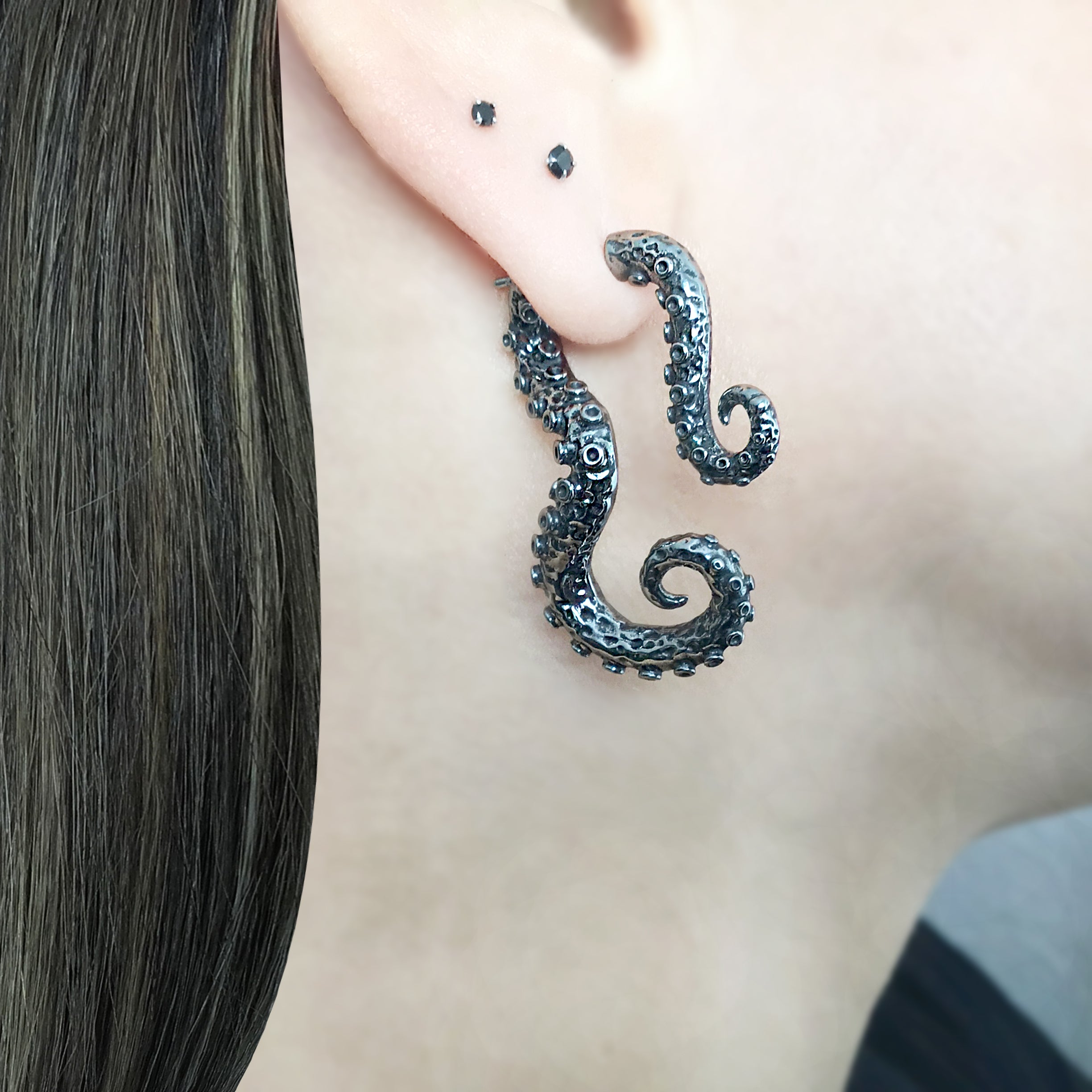 Octopus tentacle ear jacket
