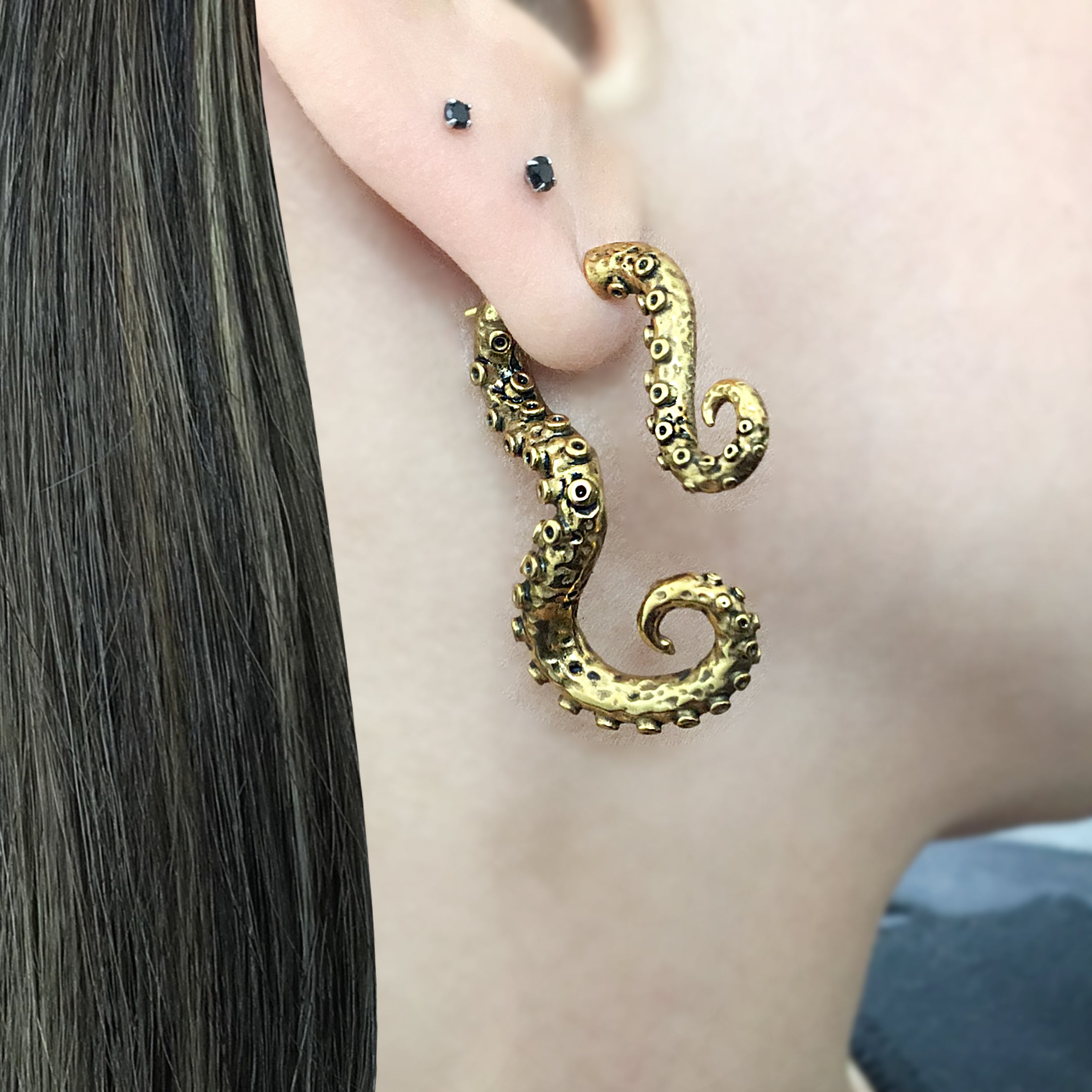 Octopus tentacle ear jacket