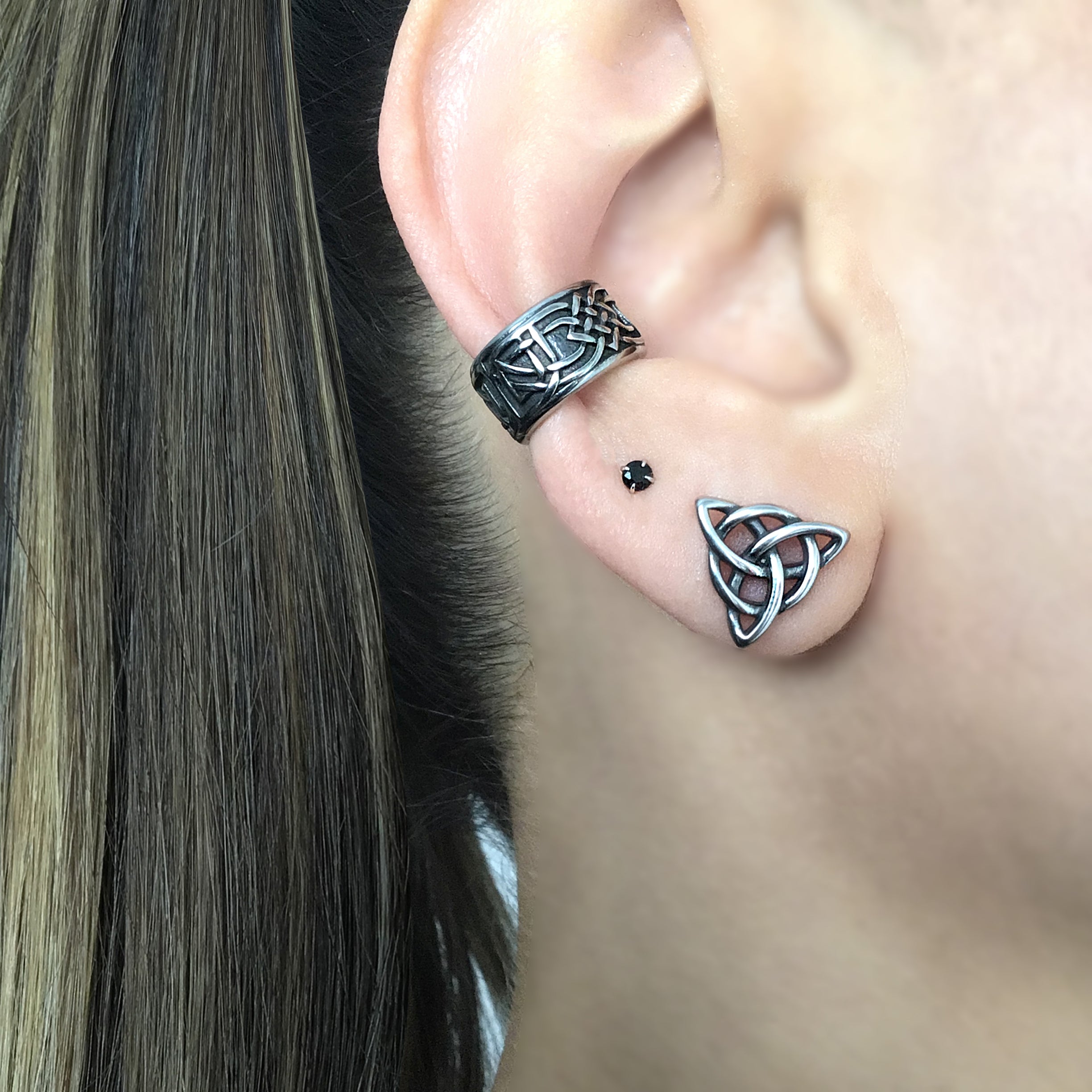 Celtic Trident ear jacket