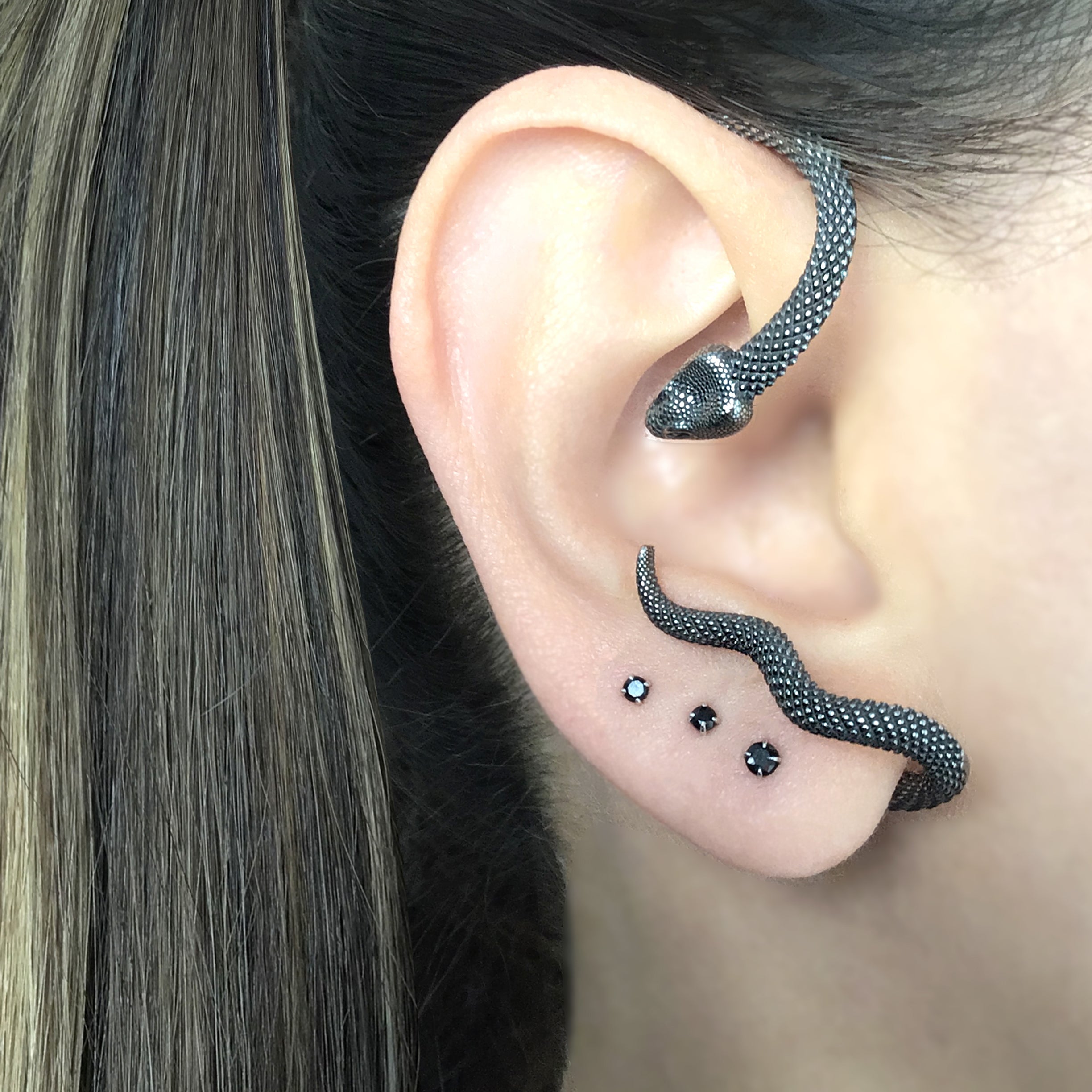 Snake no piercing ear cuff