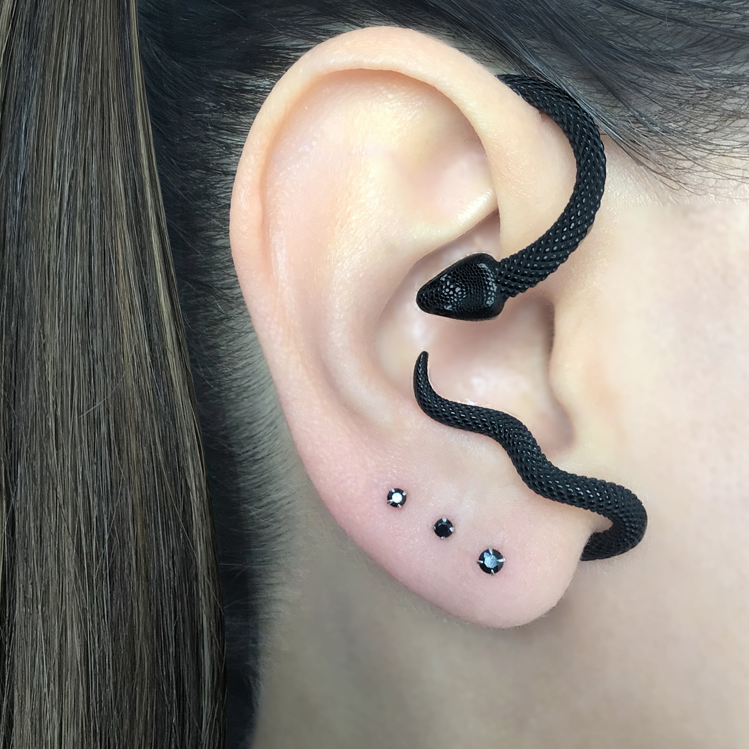 Snake no piercing ear cuff