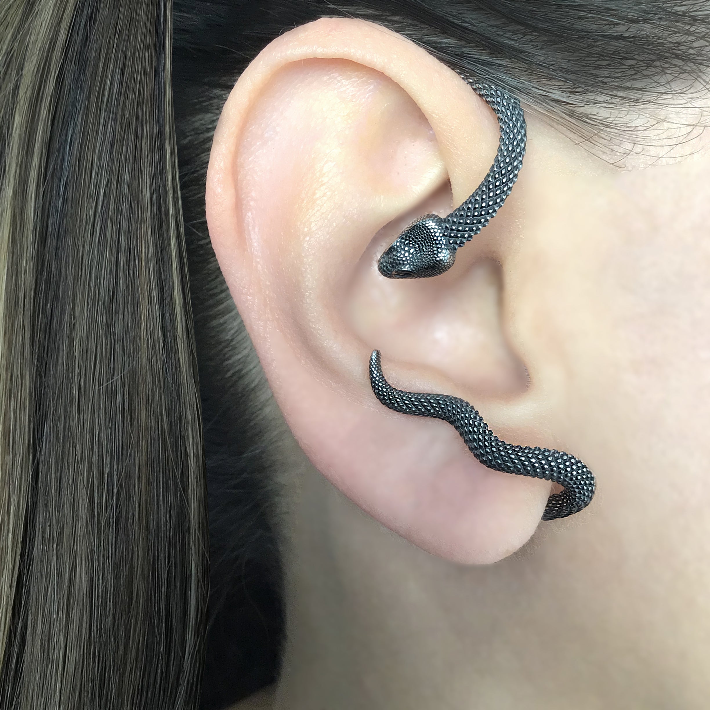 Snake no piercing ear cuff