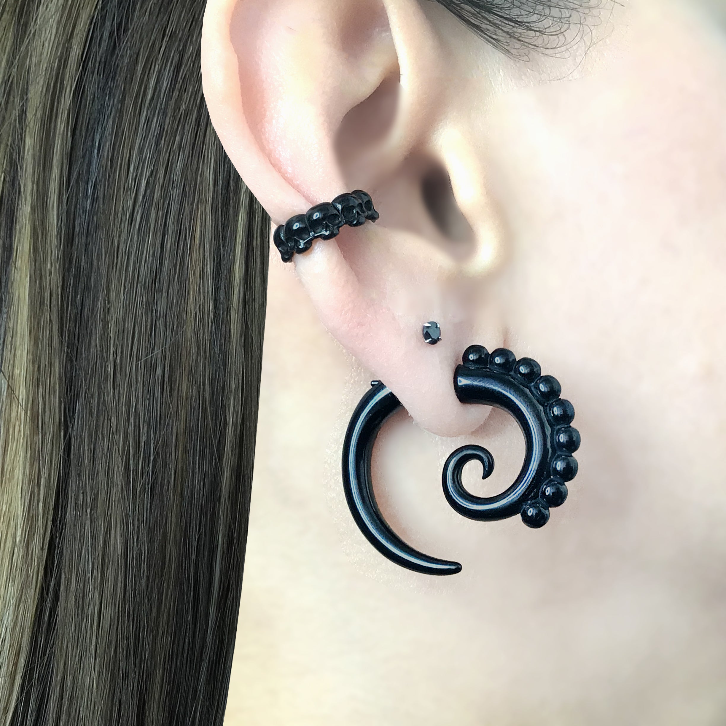 Tribal Spiral Earrings