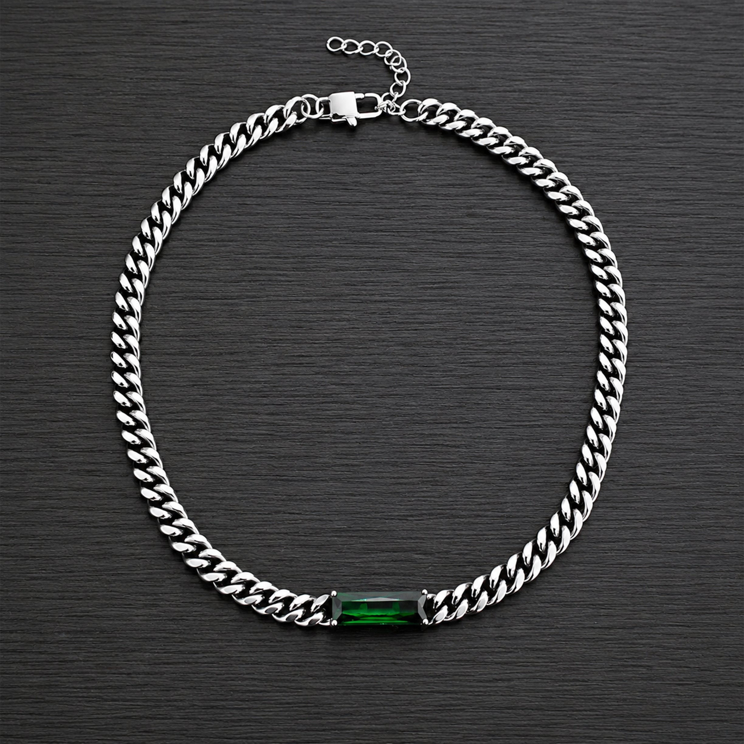 Necklace with Emerald Green stone