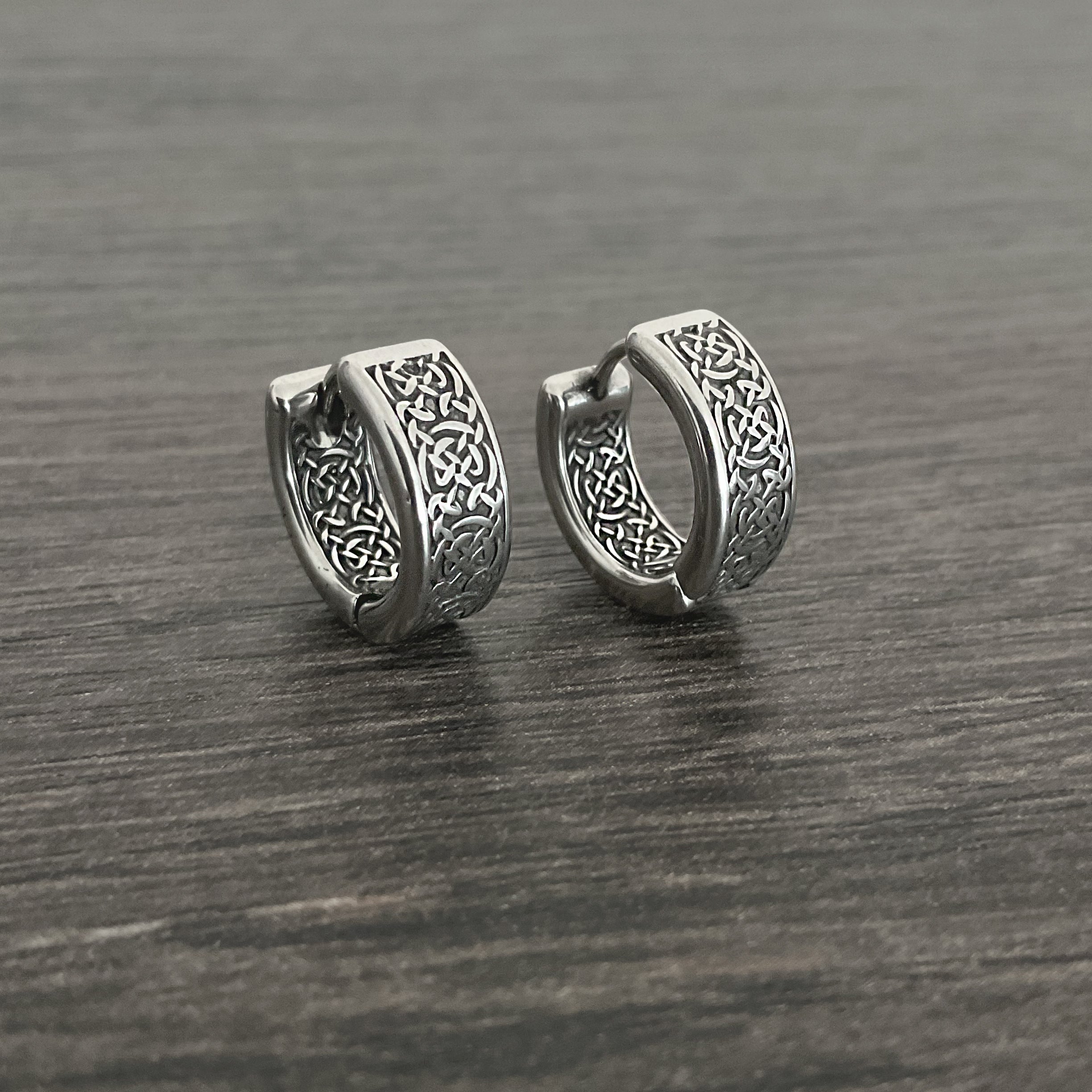 Celtic hoop earrings