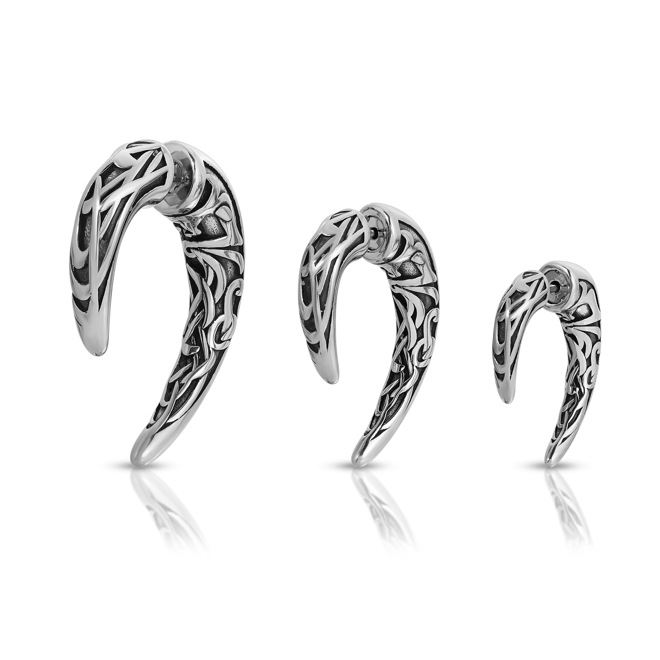 Claw ear jacket with Celtic design