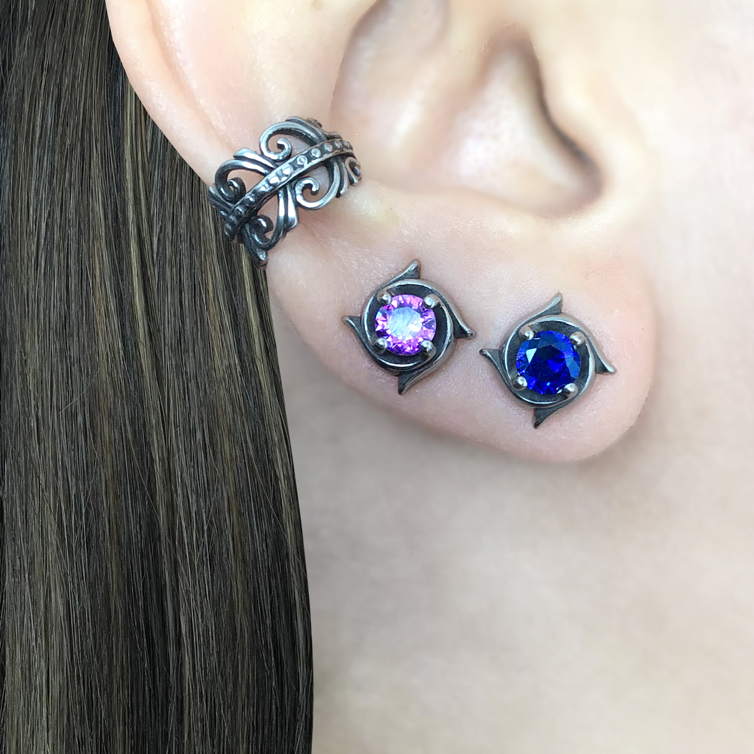 Gothic stud earrings