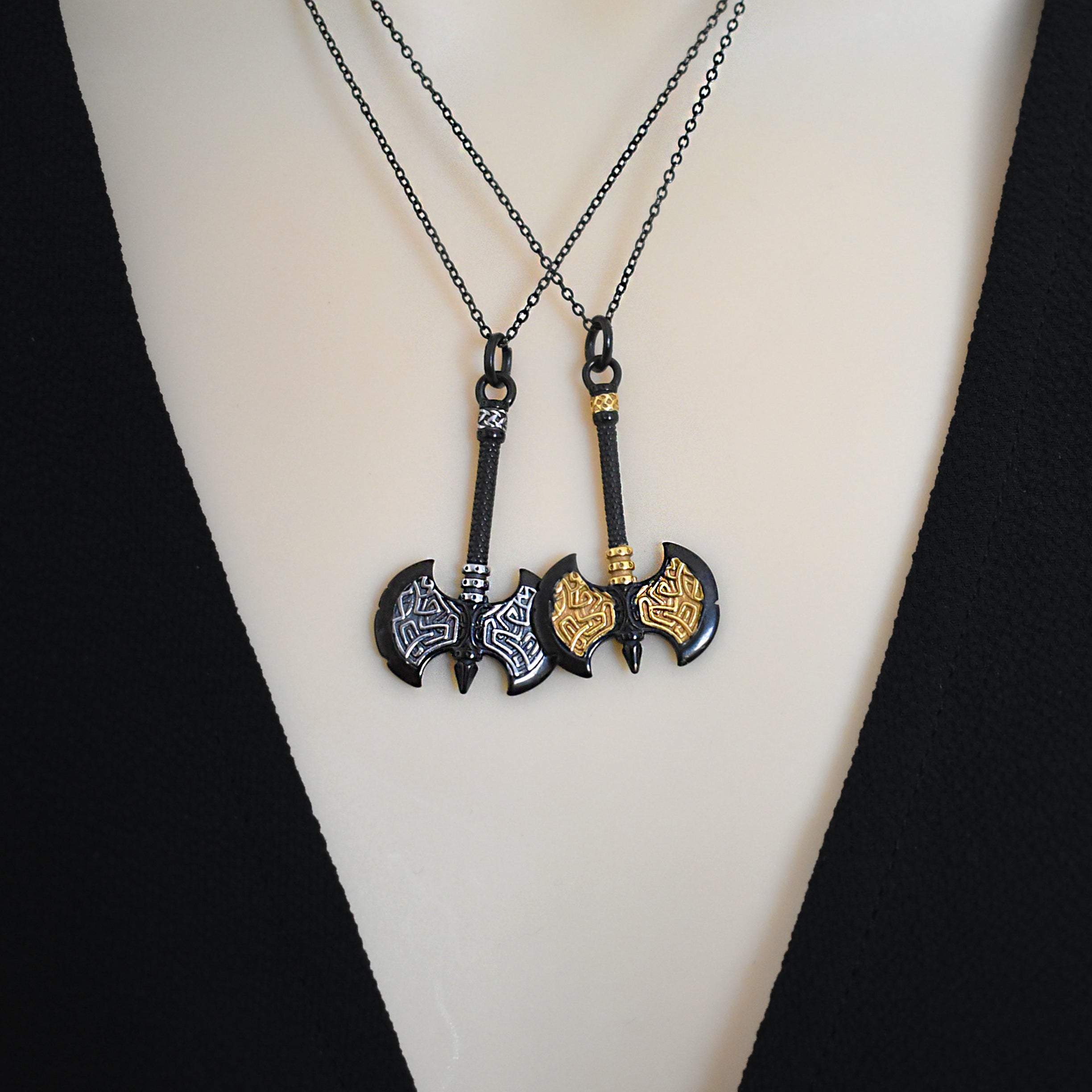Double Axe necklace