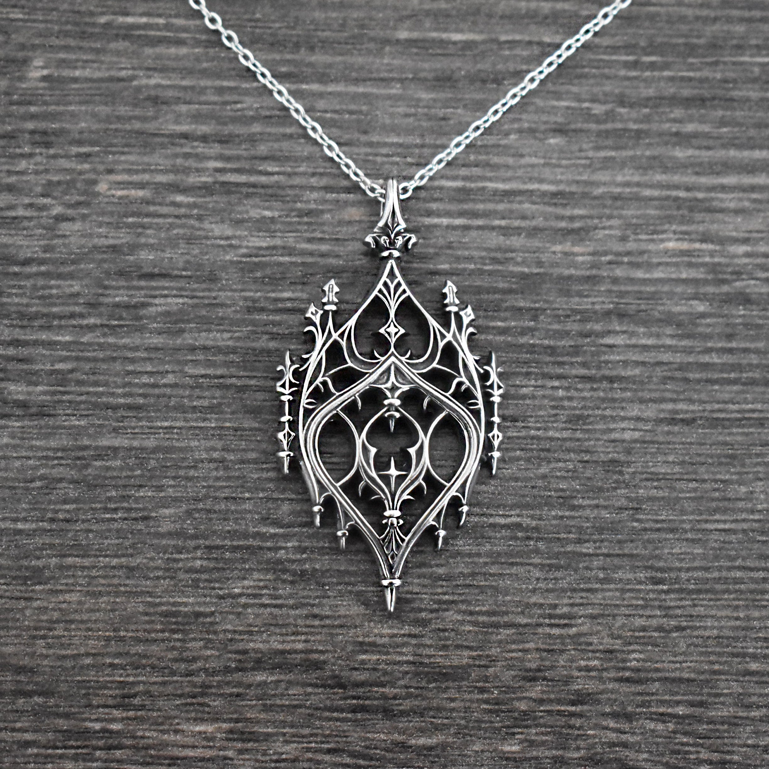 Silver Chandelier on sale Necklace.