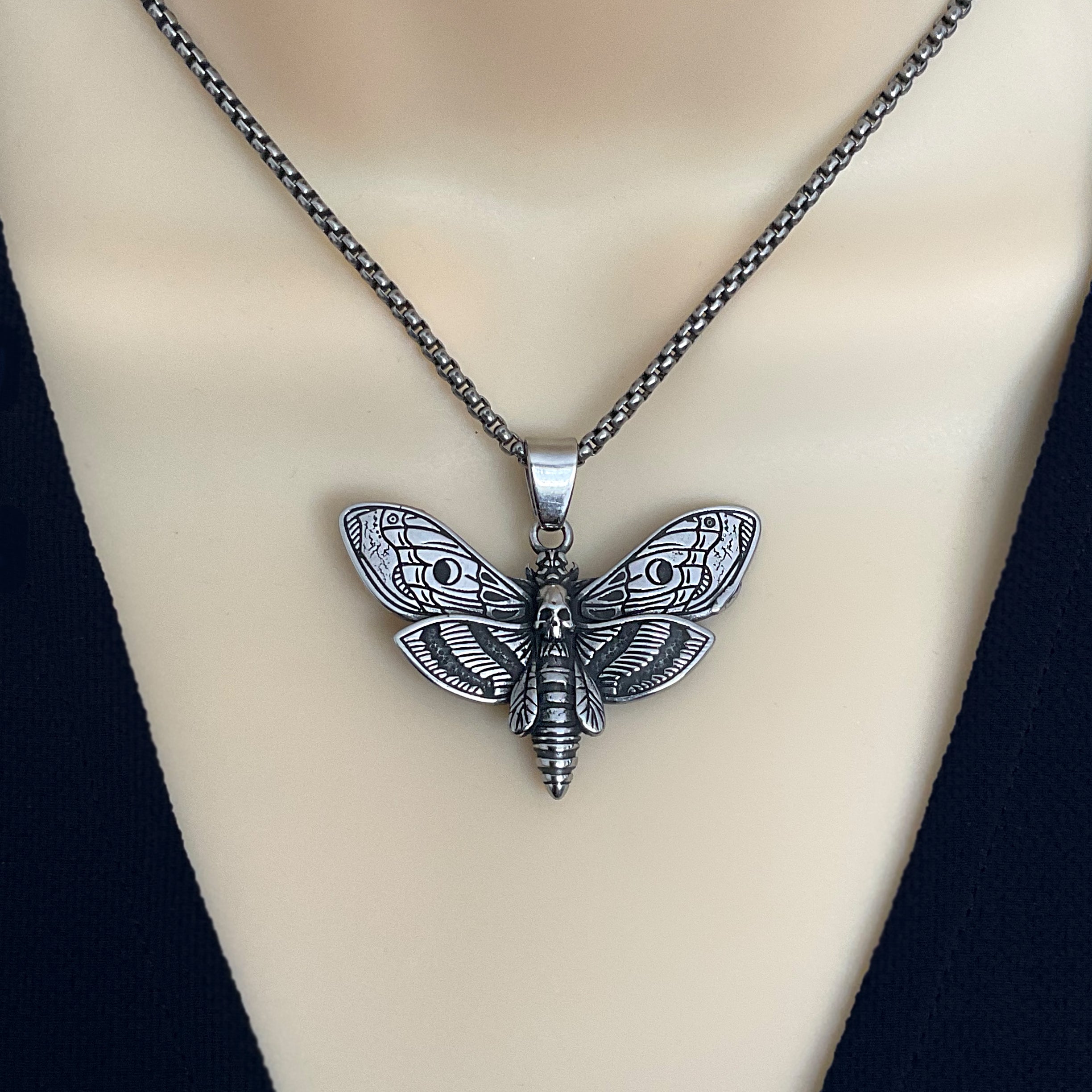 Moth necklace