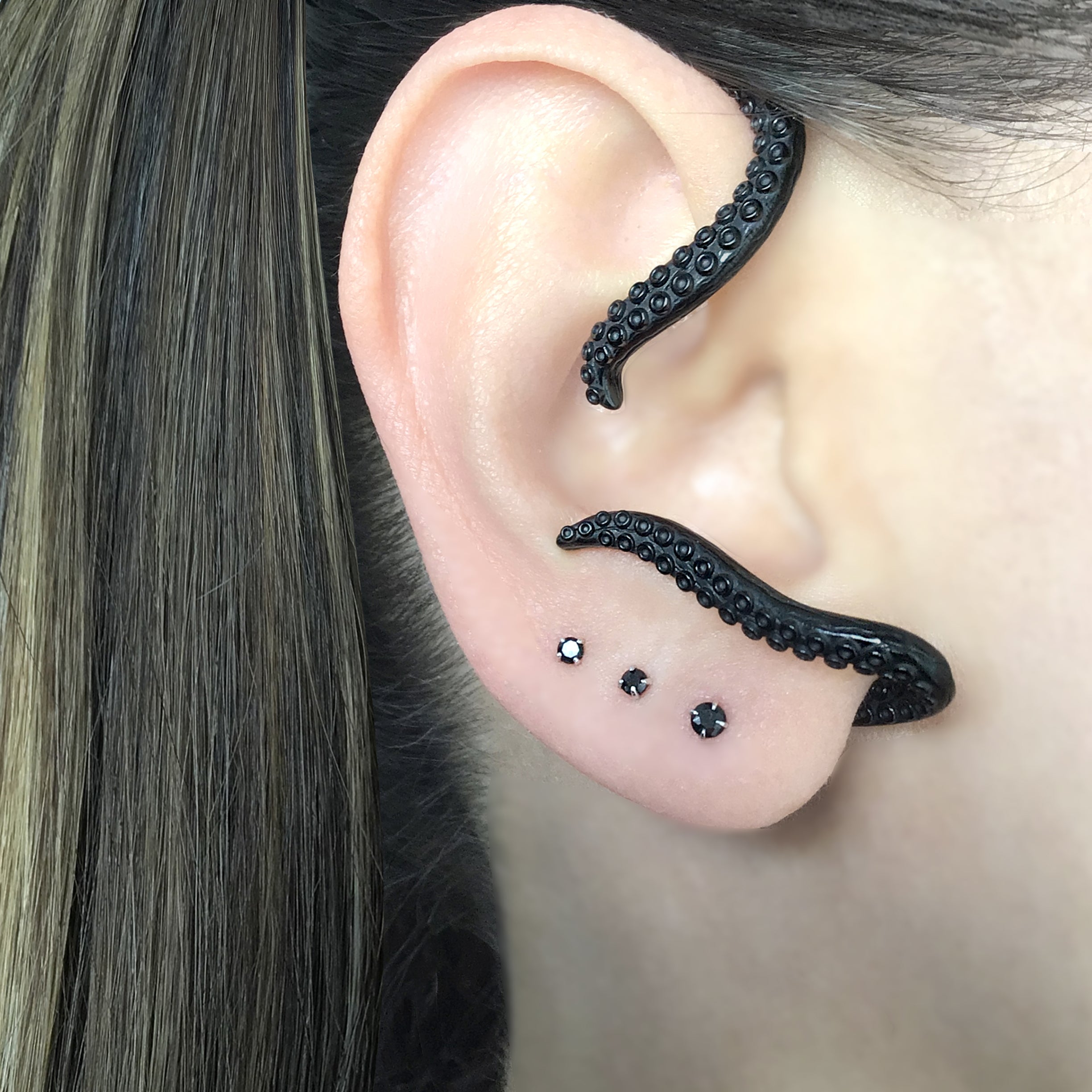 Octopus no piercing ear cuff