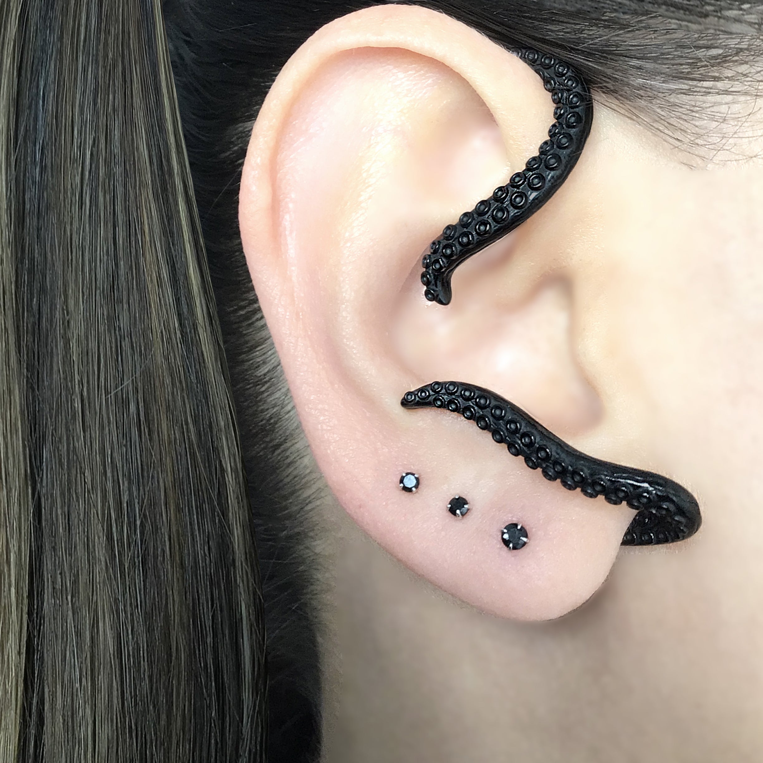 Octopus no piercing ear cuff